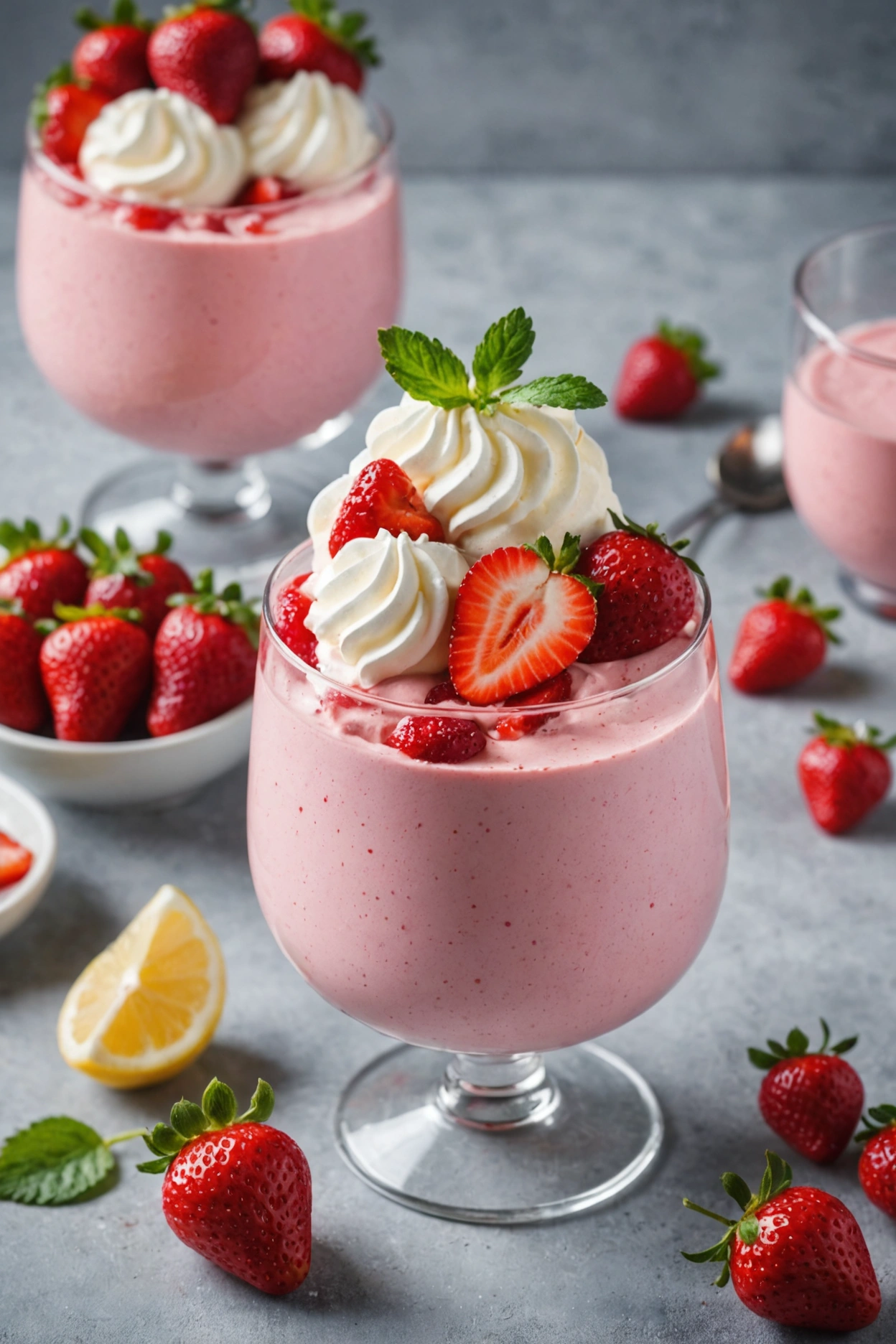 6. Strawberry Mousse