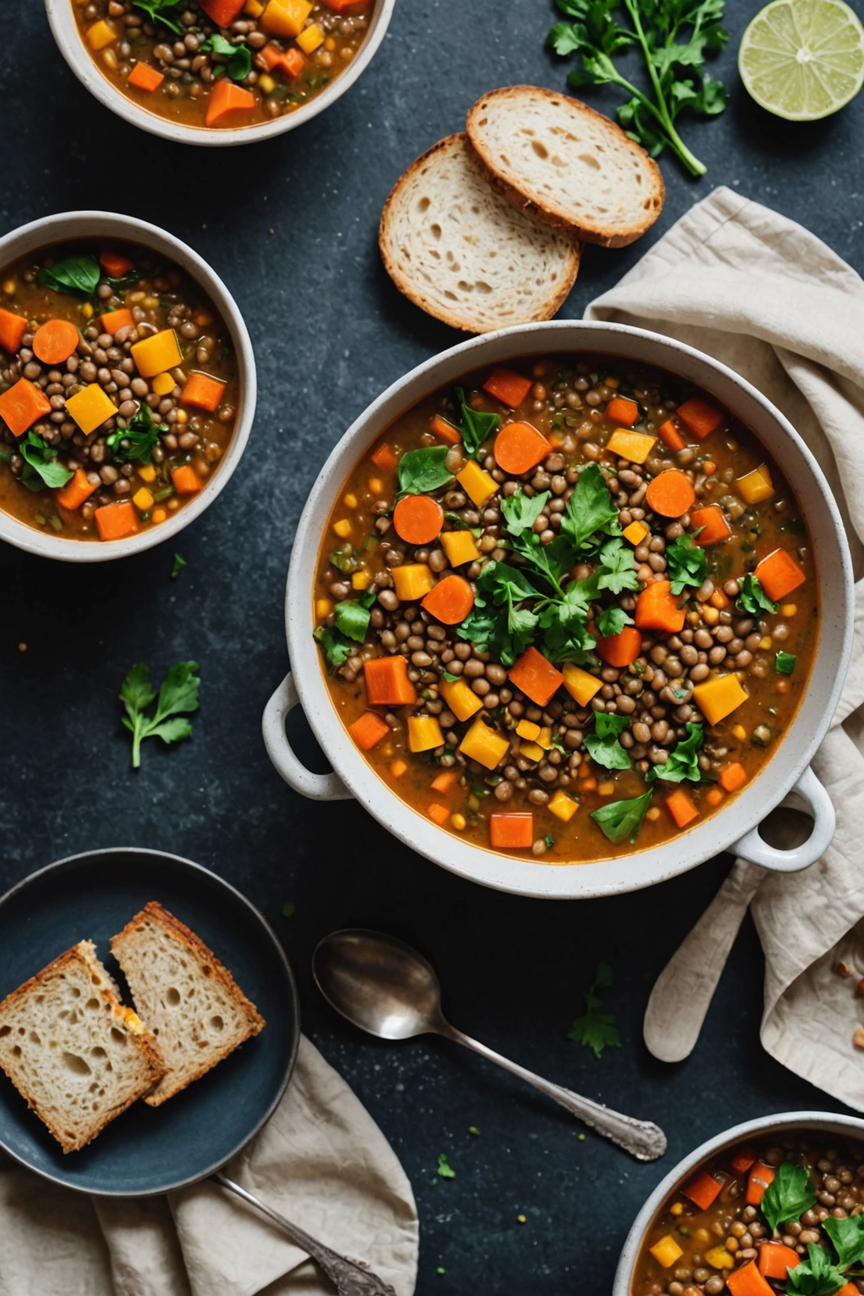 7. Lentil and Vegetable Fall Soup