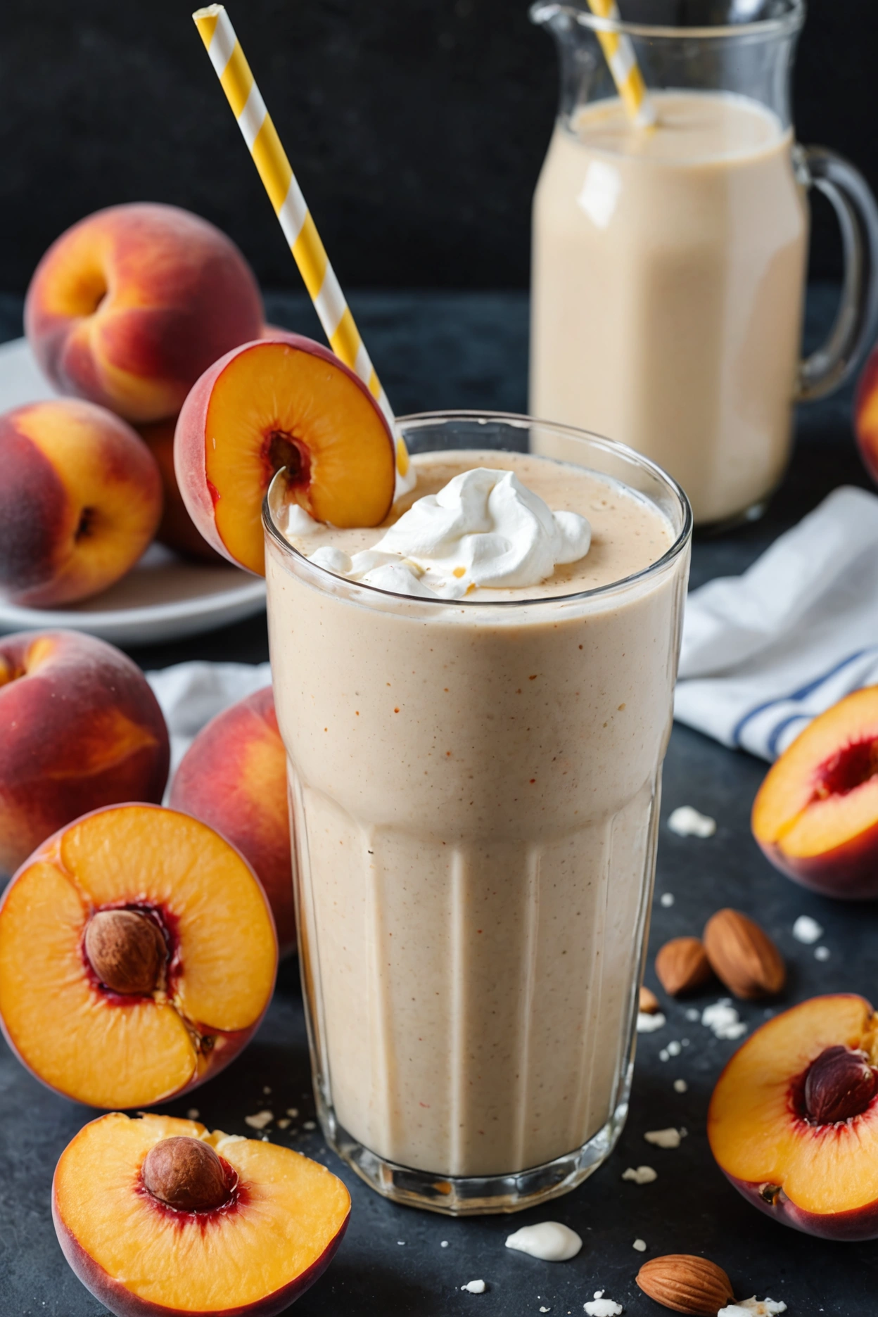 7. Peachy Protein Punch