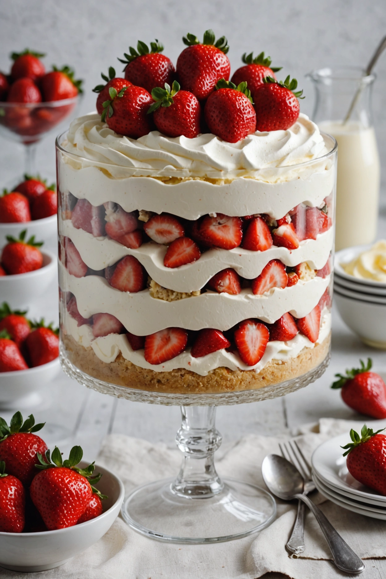 7. Strawberry Trifle