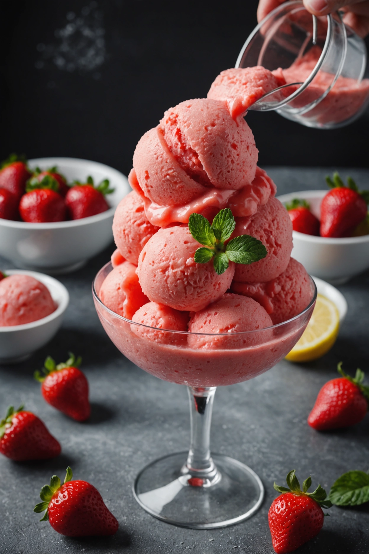 8. Strawberry Sorbet