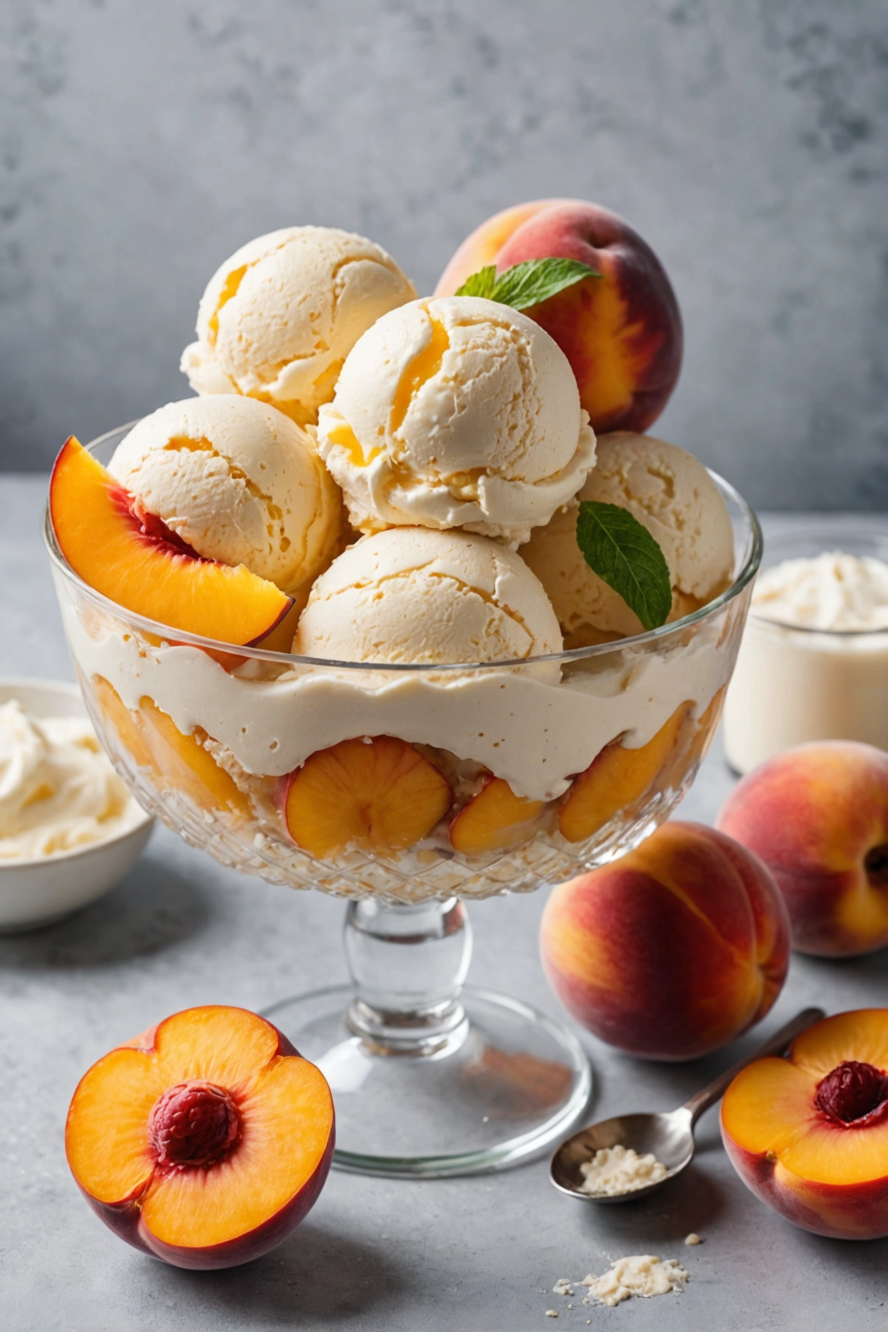 9. Peach Ice Cream