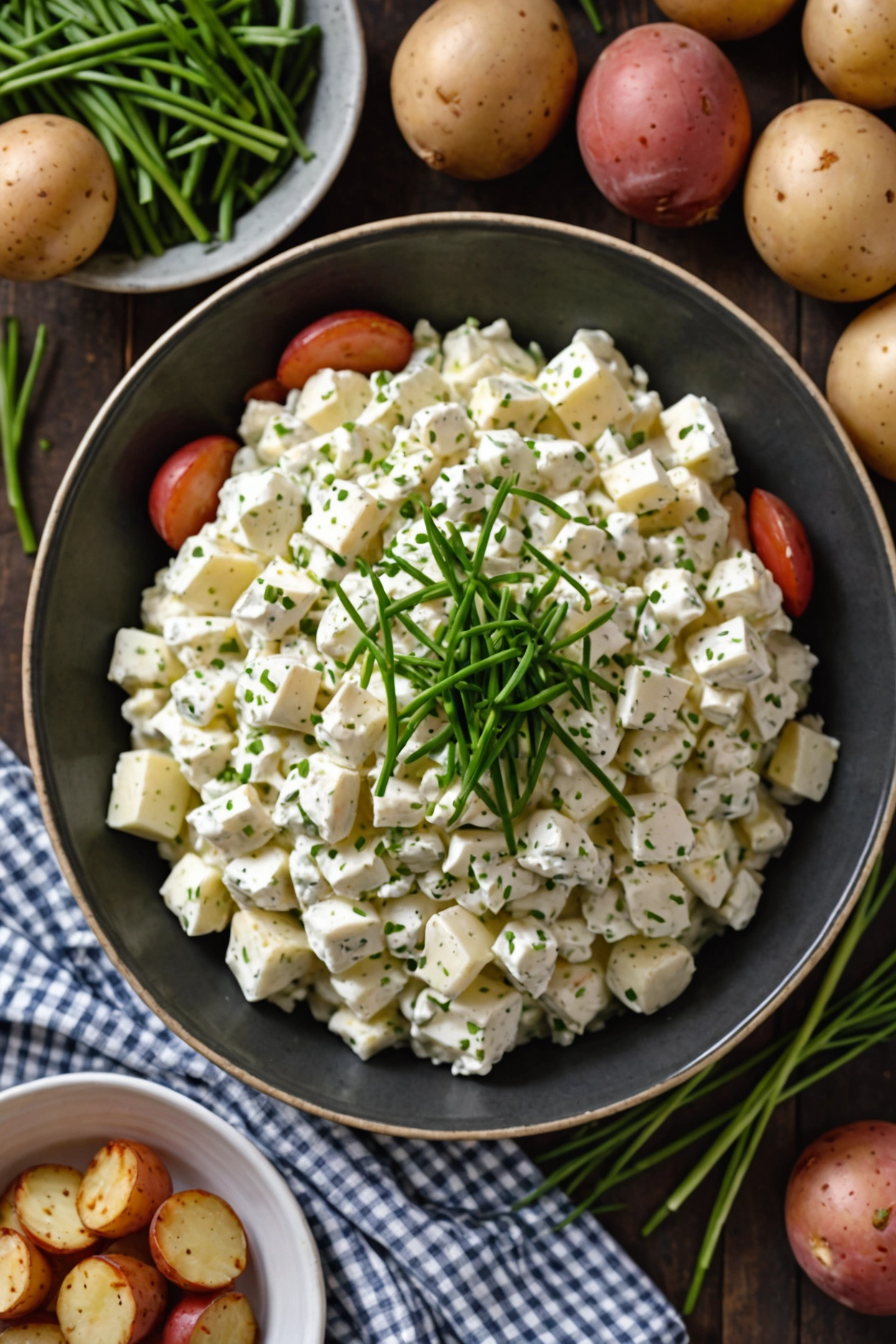 9. Sour Cream and Chive Potato Salad