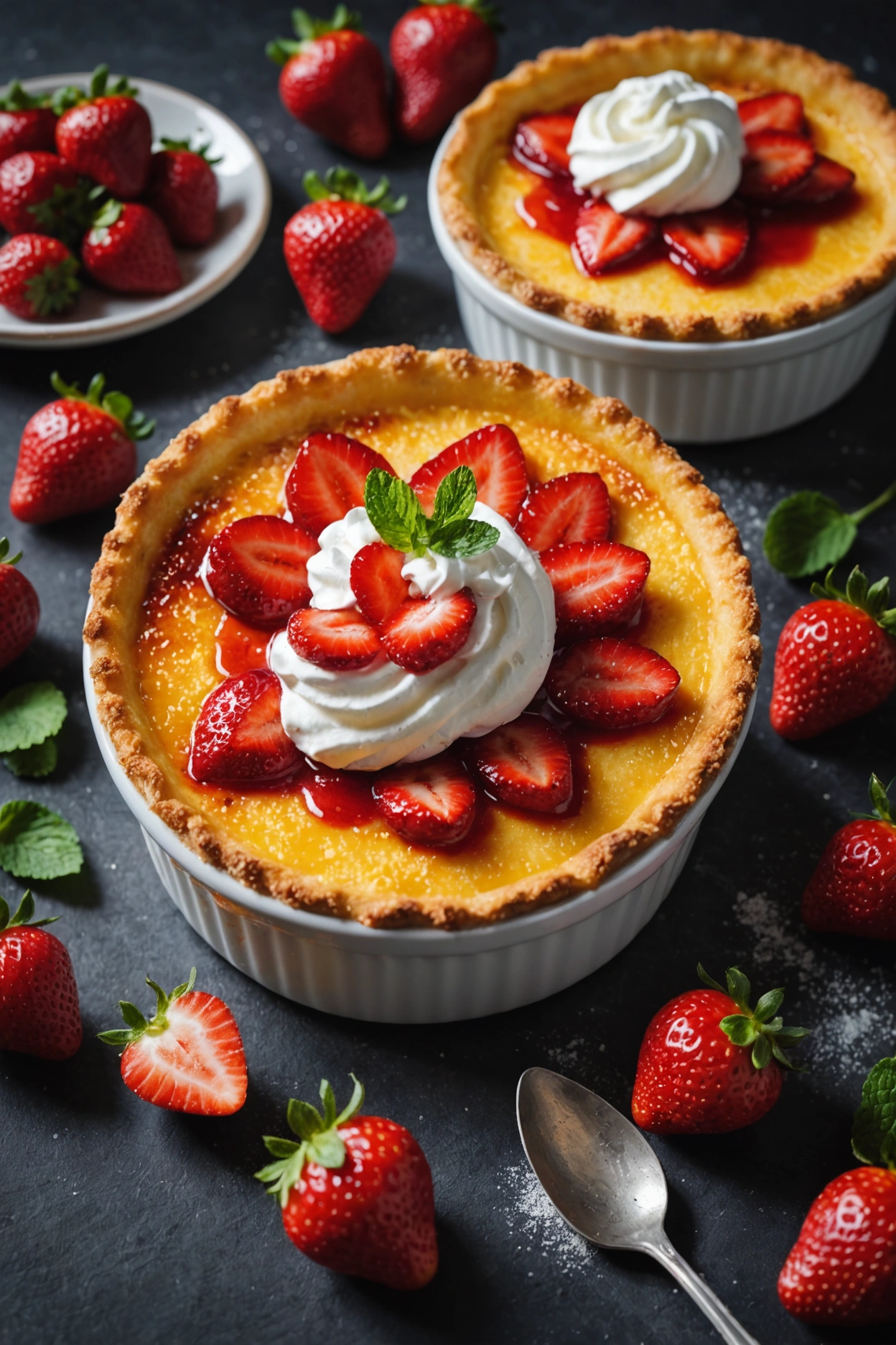 9. Strawberry Creme Brulee