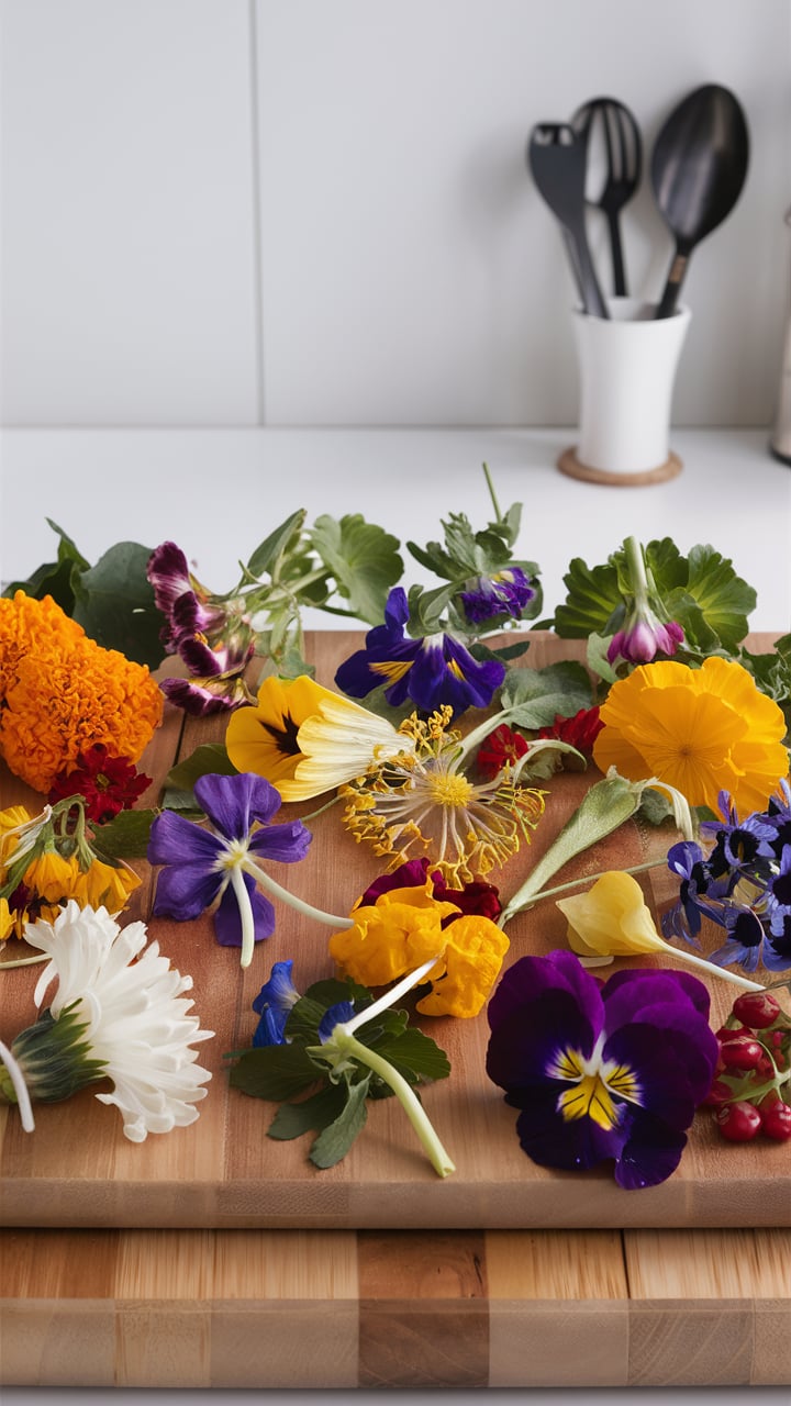 How to prepare edible flowers