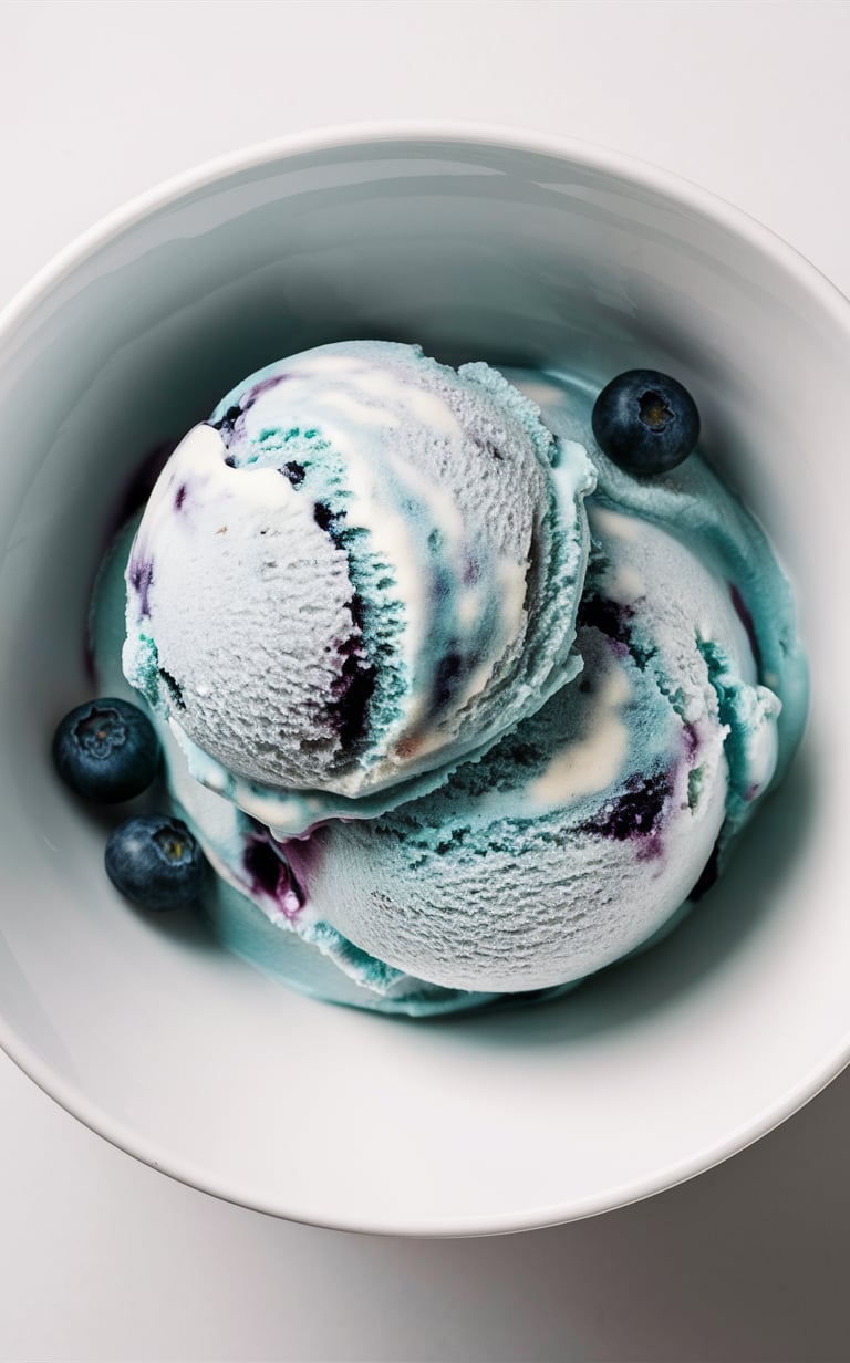 Blueberry muffin ice cream