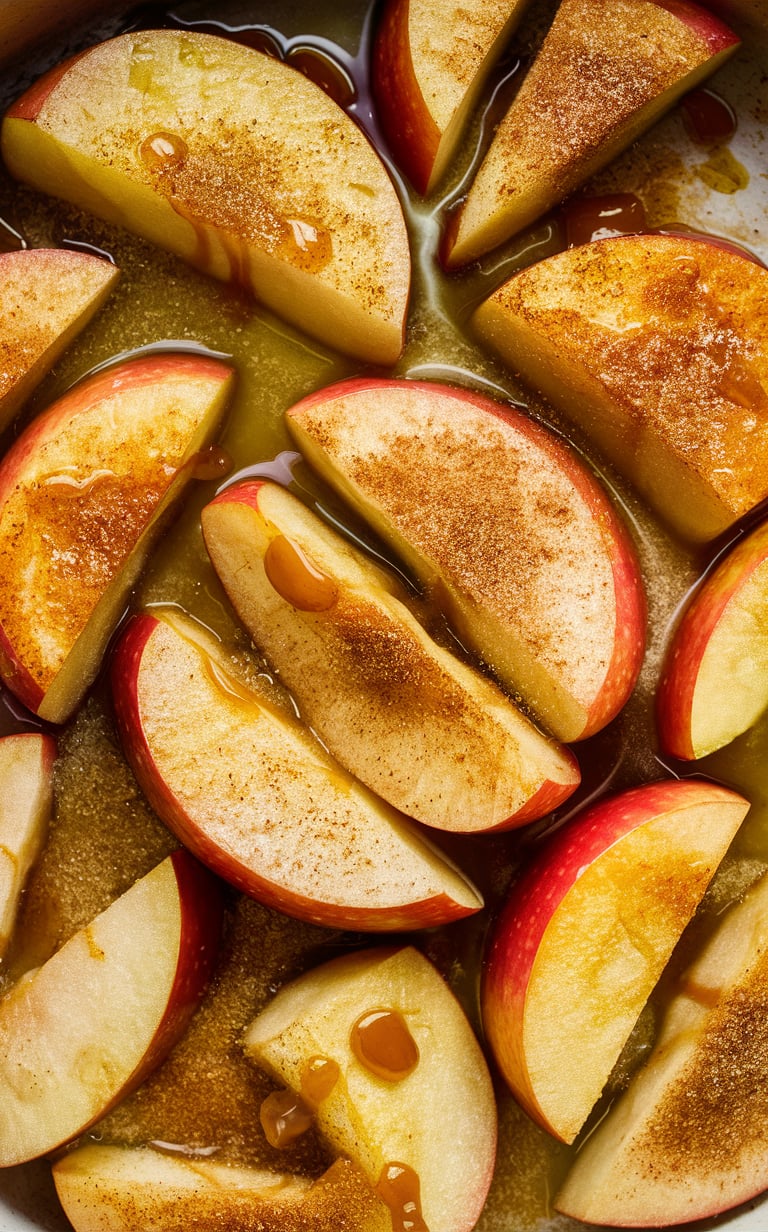 Cinnamon apple wedges