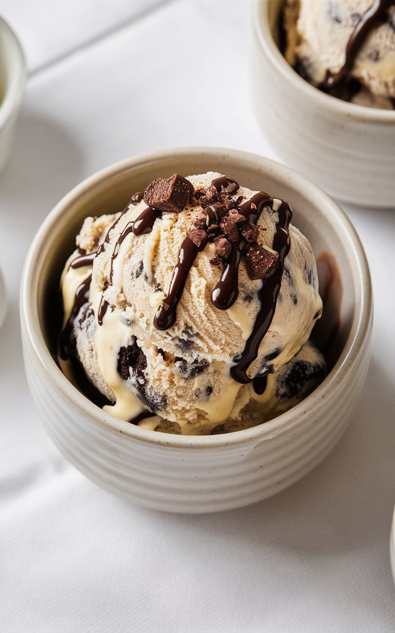 Cookies and cream in a bowl