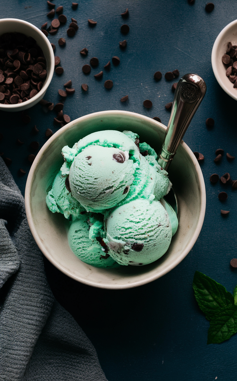 Mint choc chip ninja creami ice cream