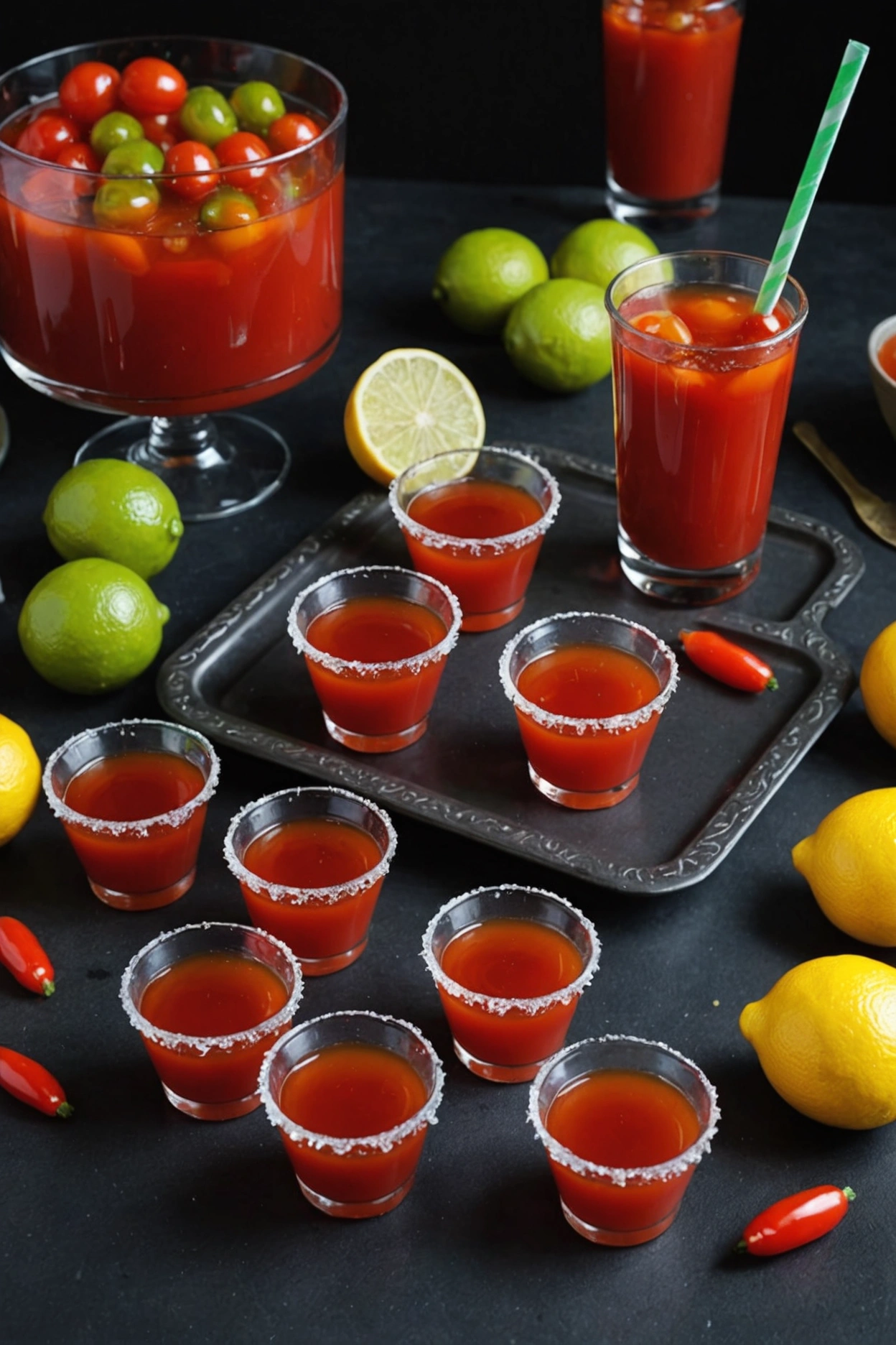 1. Bloody Mary Jello Shots