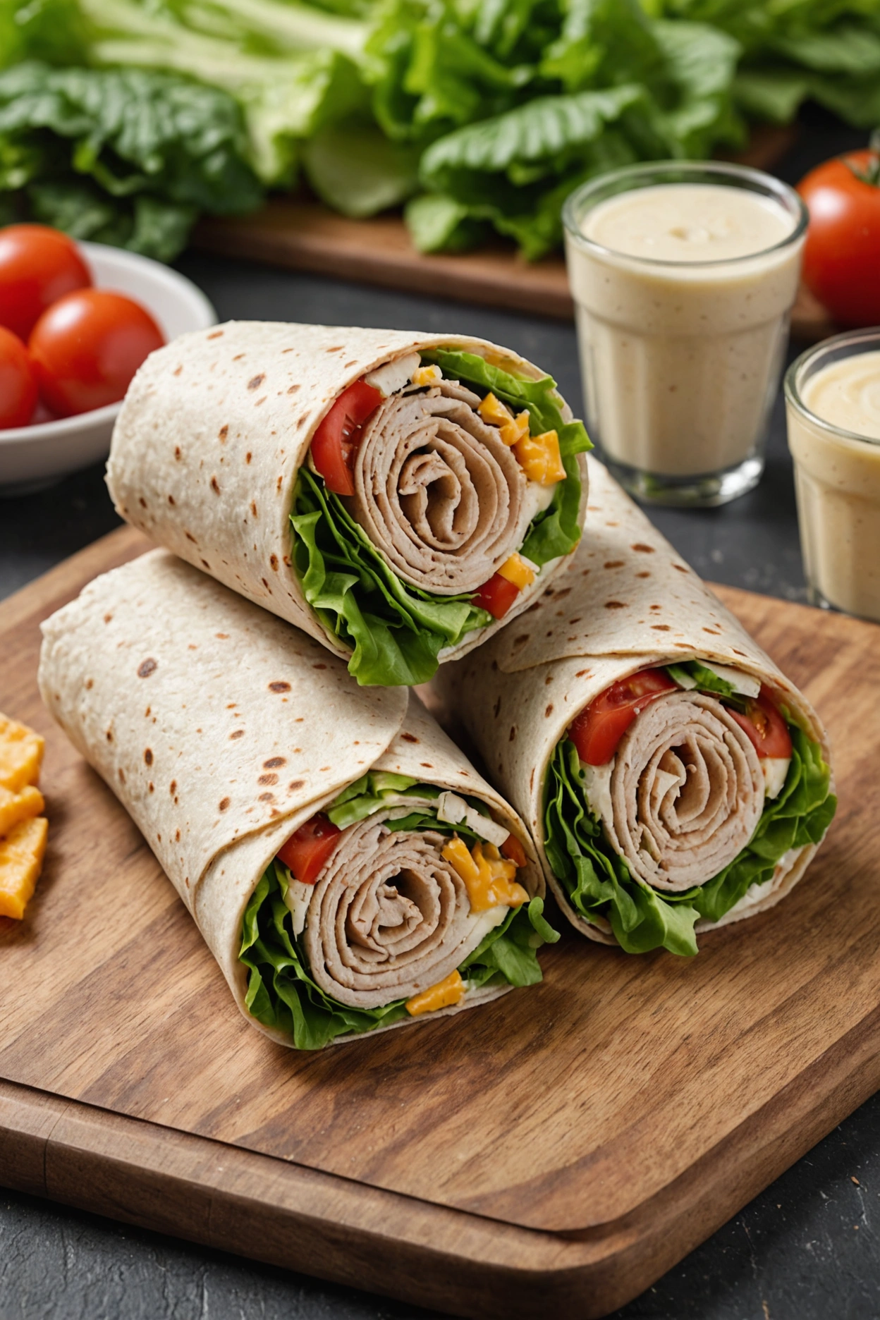 1. Turkey and Cheese Wrap