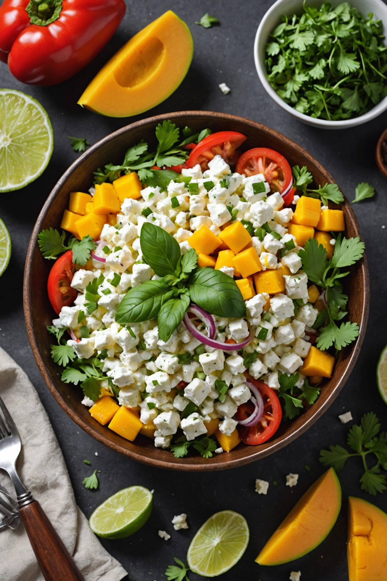 11. Cottage Cheese and Mango Salad