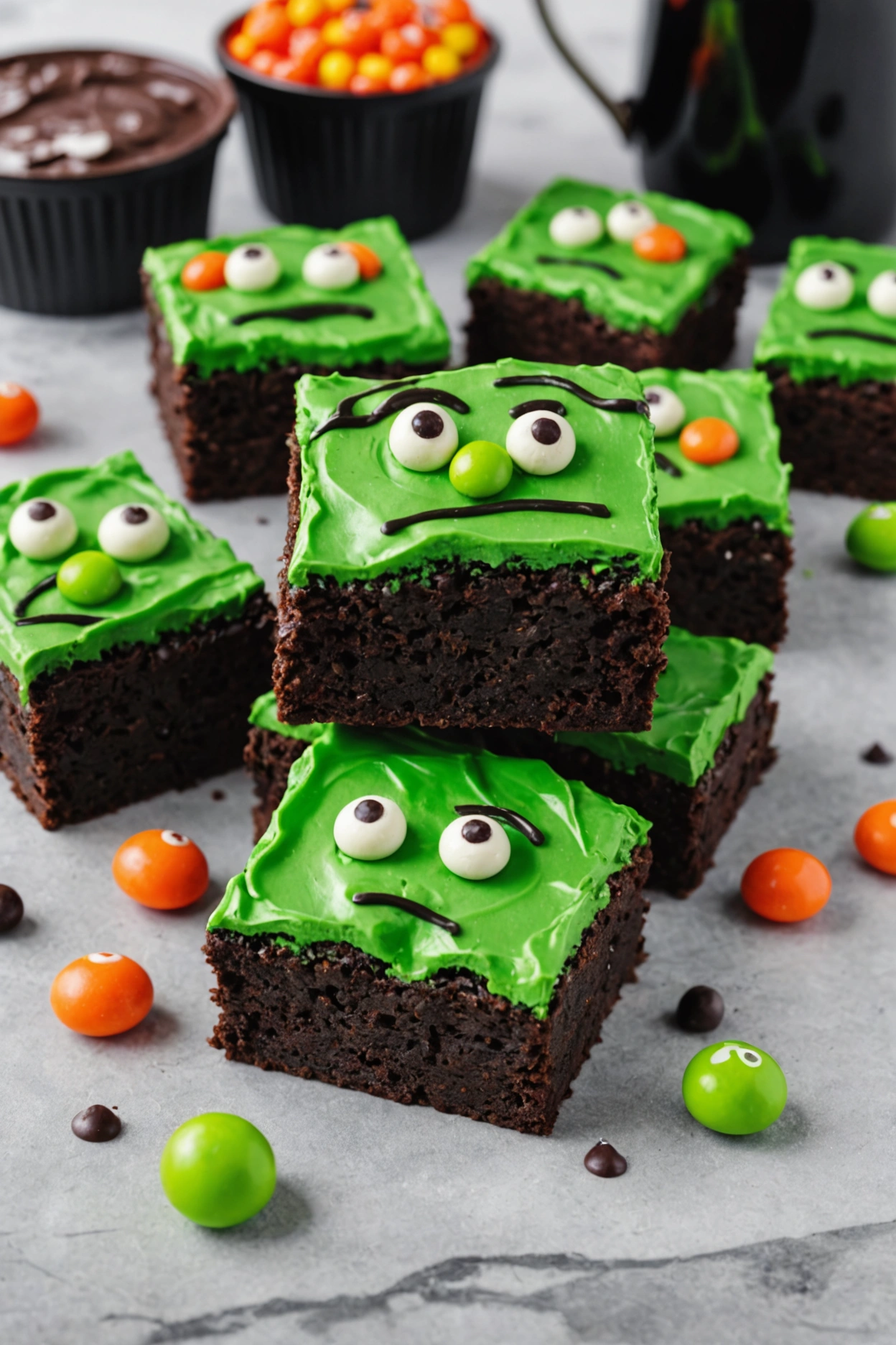 11. Frankenstein's Monster Brownies