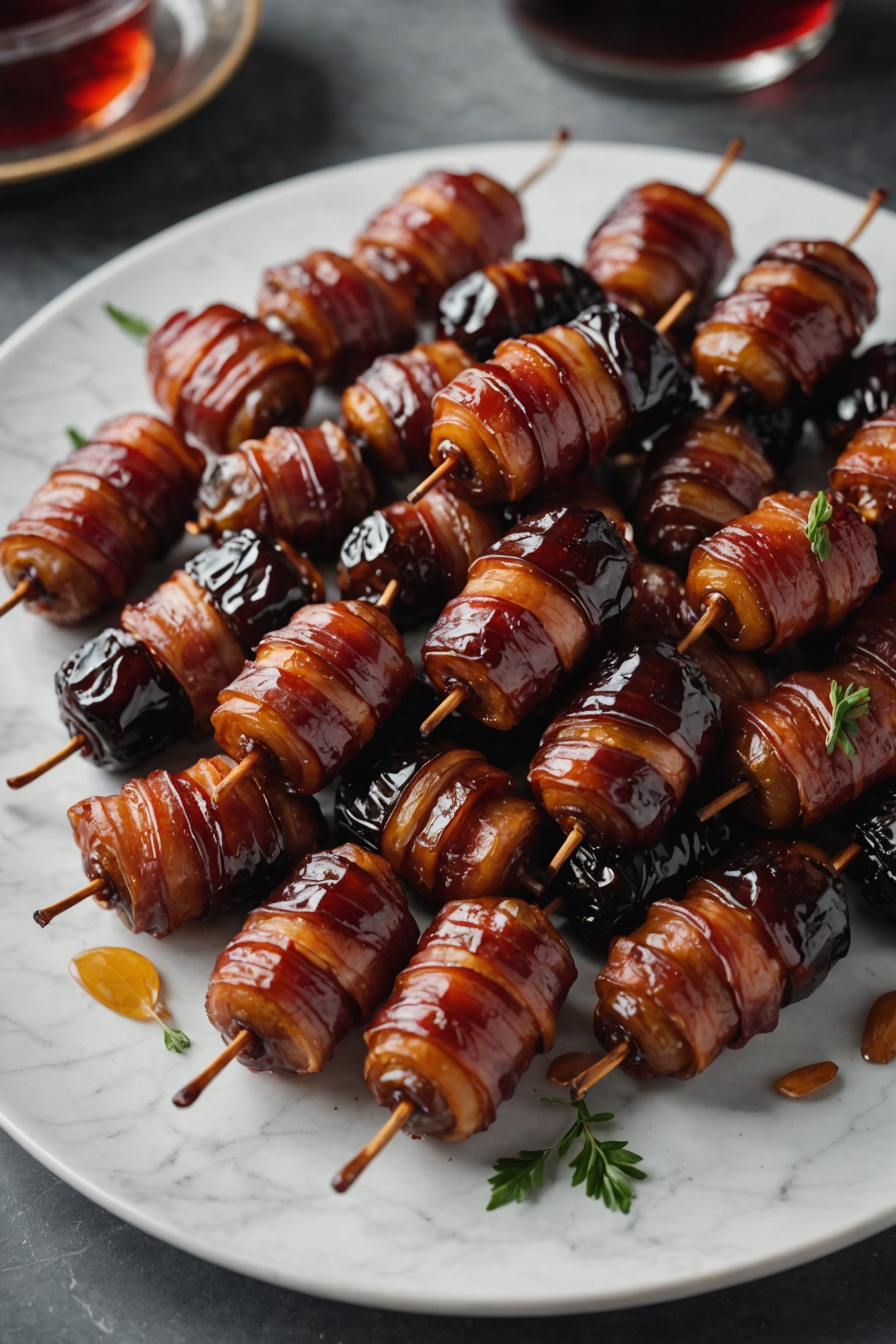 11. Maple-Glazed Bacon Wrapped Dates