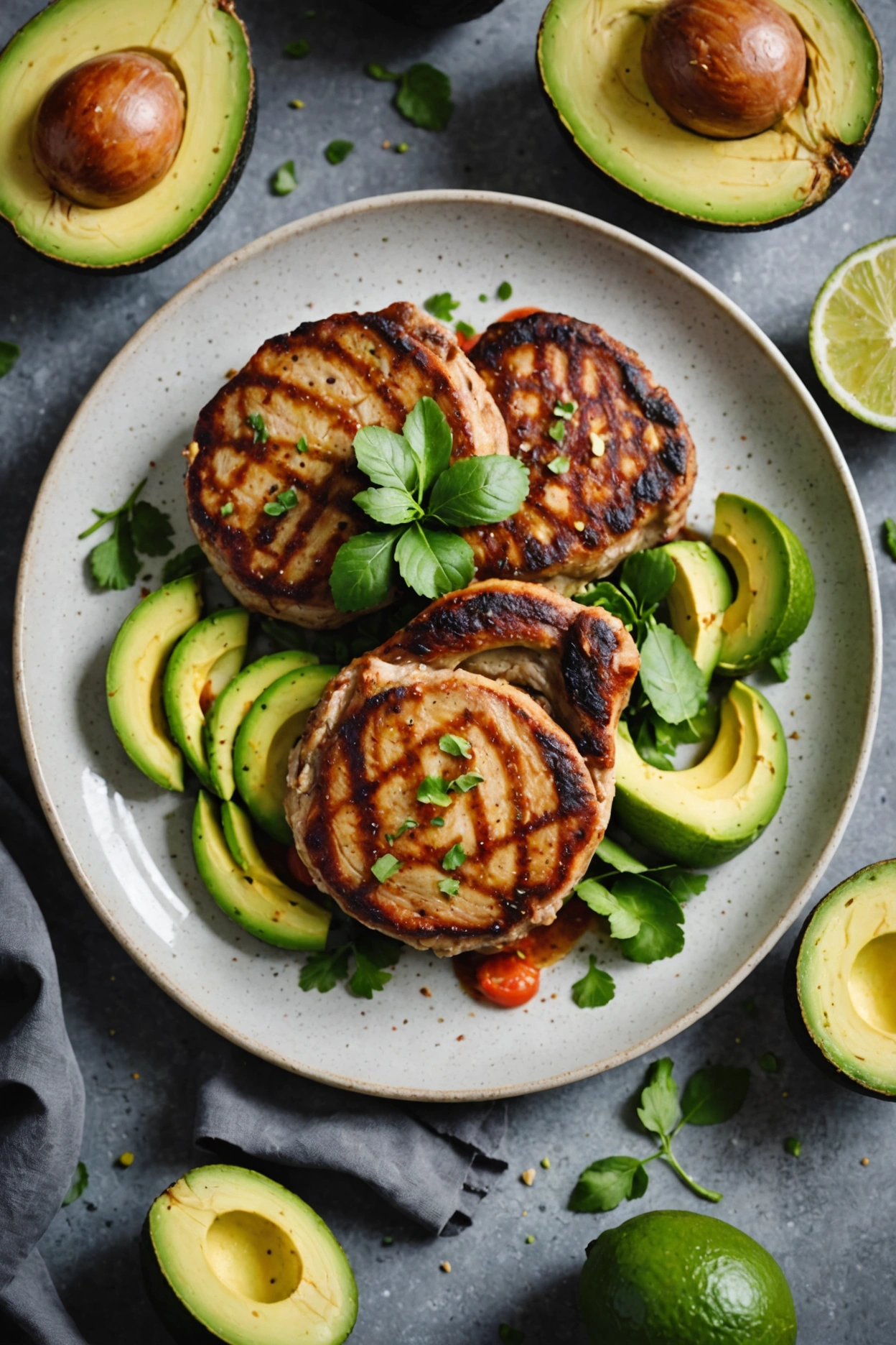 12. Avocado Pork Chops