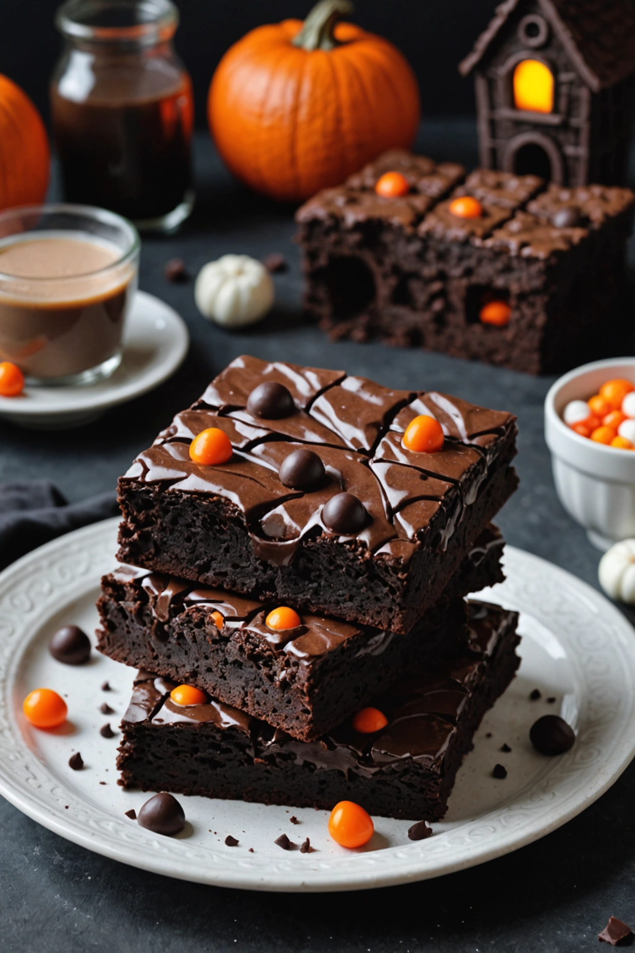 12. Haunted House Brownies