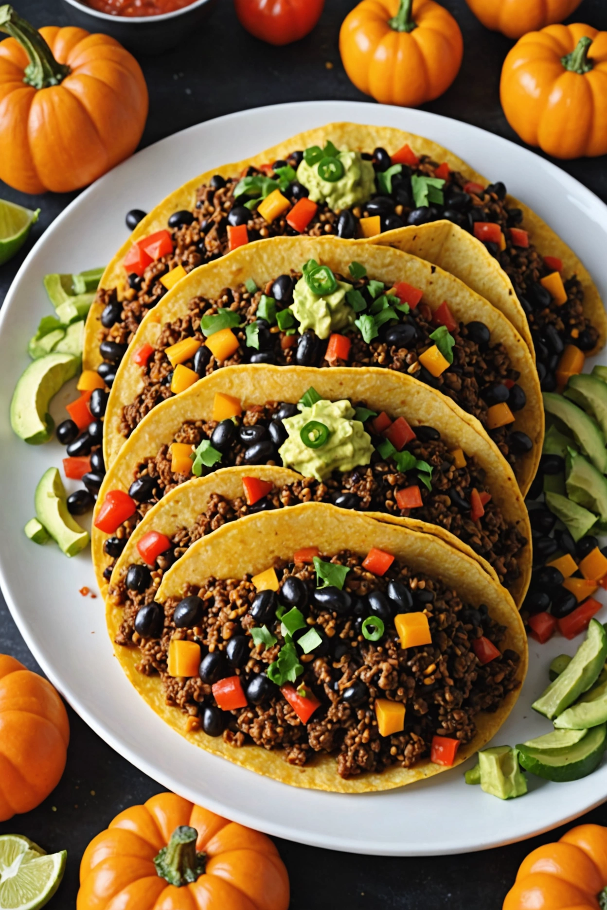 13. Haunted Taco Pumpkins