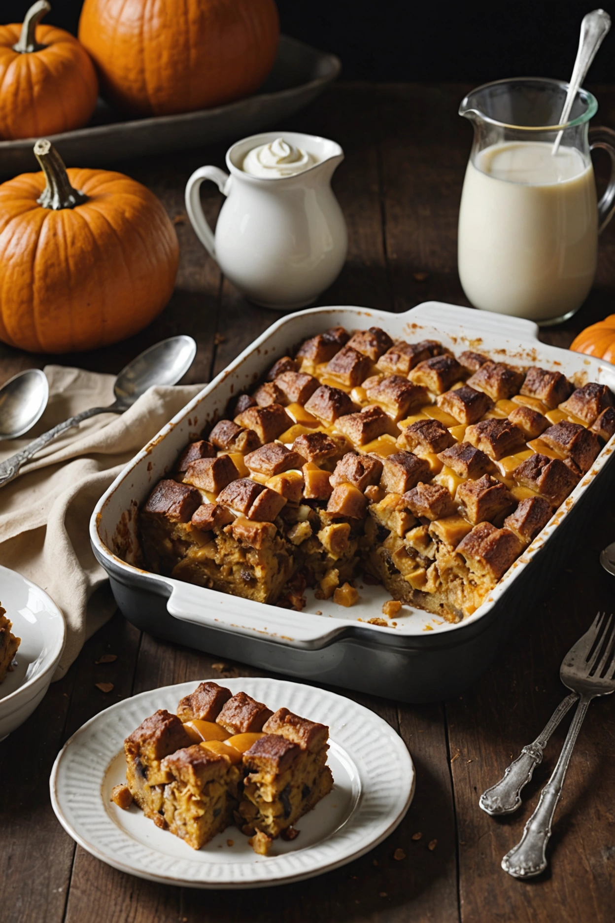 13. Pumpkin Bread Pudding