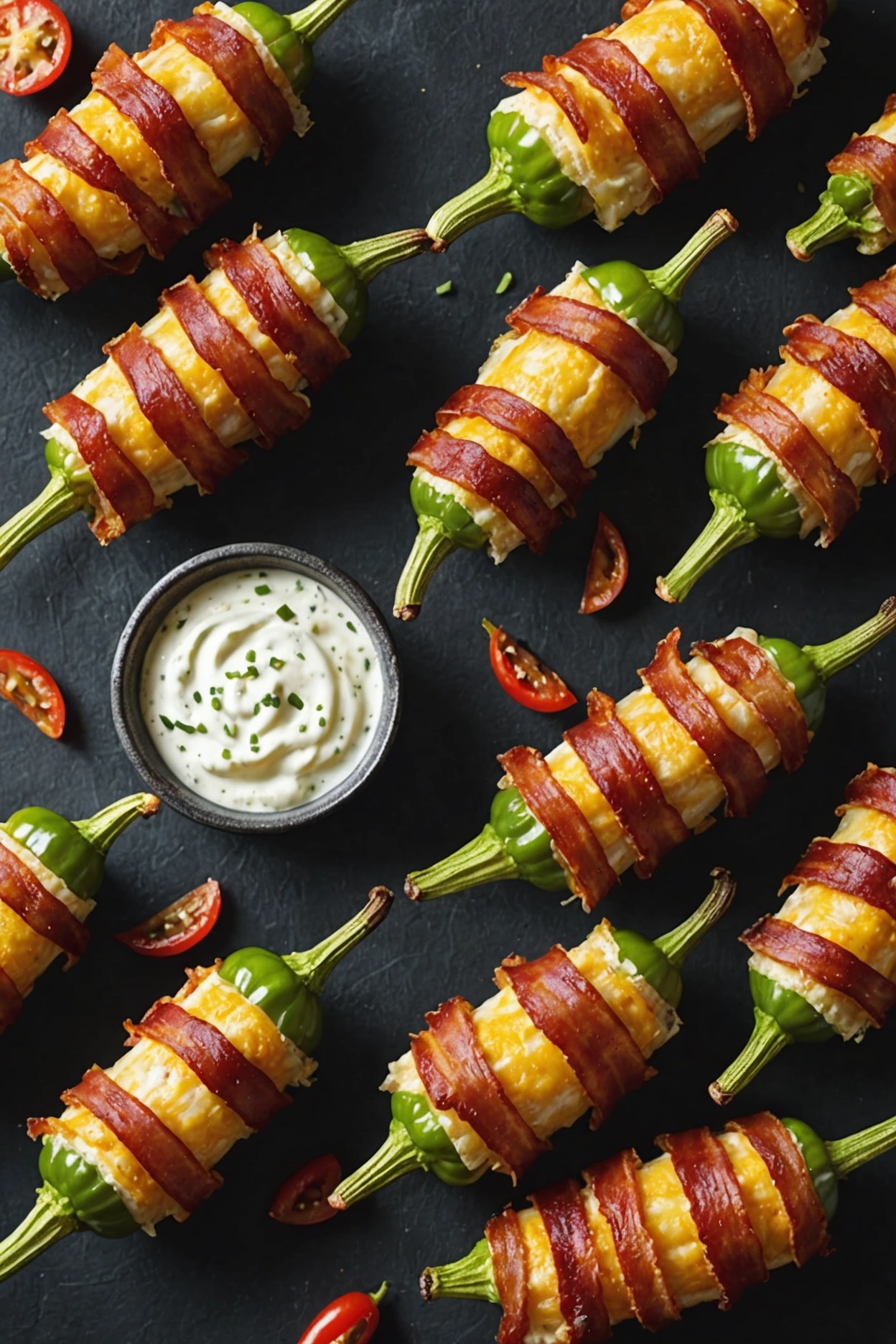 2. Bacon-Wrapped Jalapeno Poppers