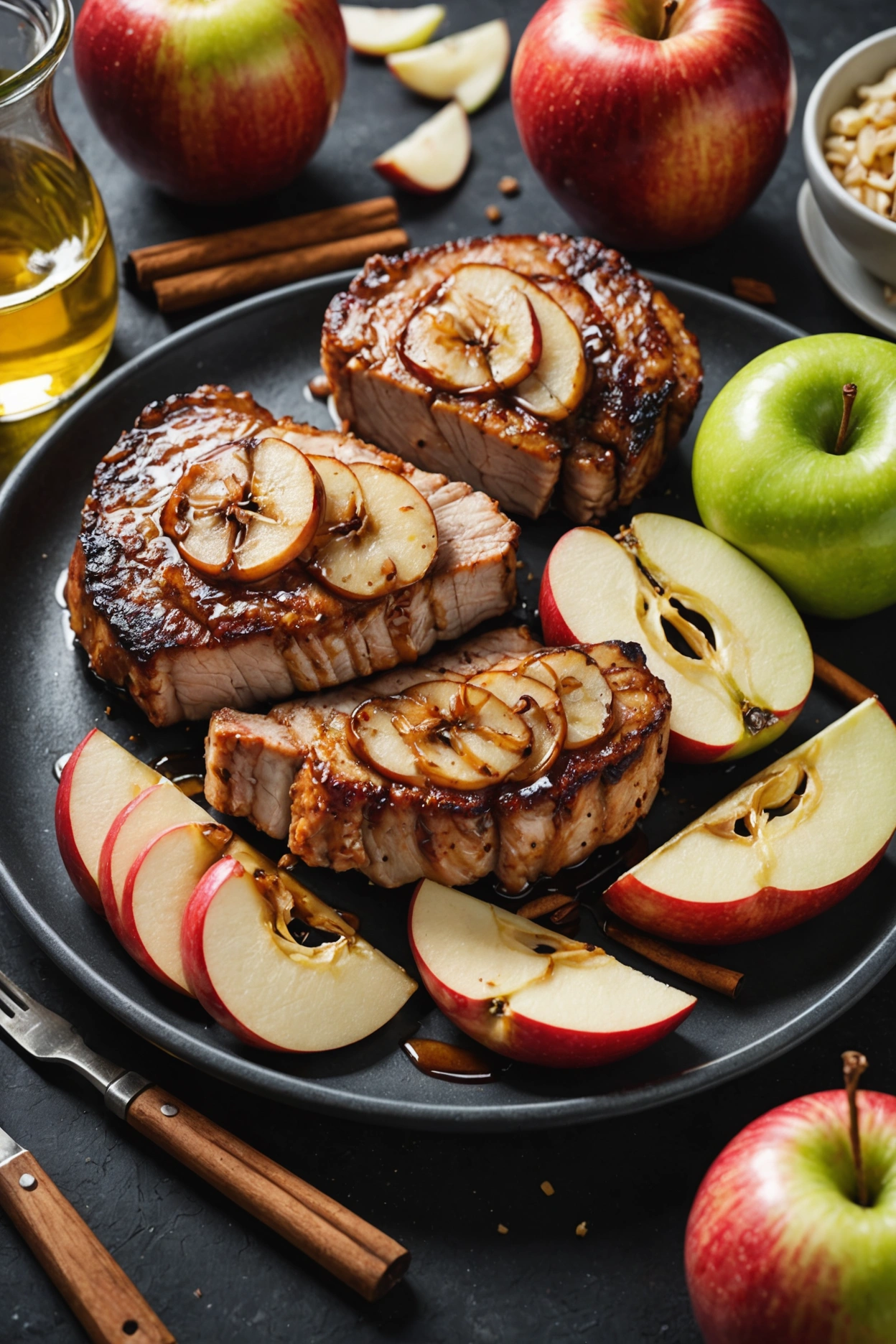 3. Apple Cinnamon Pork Chops