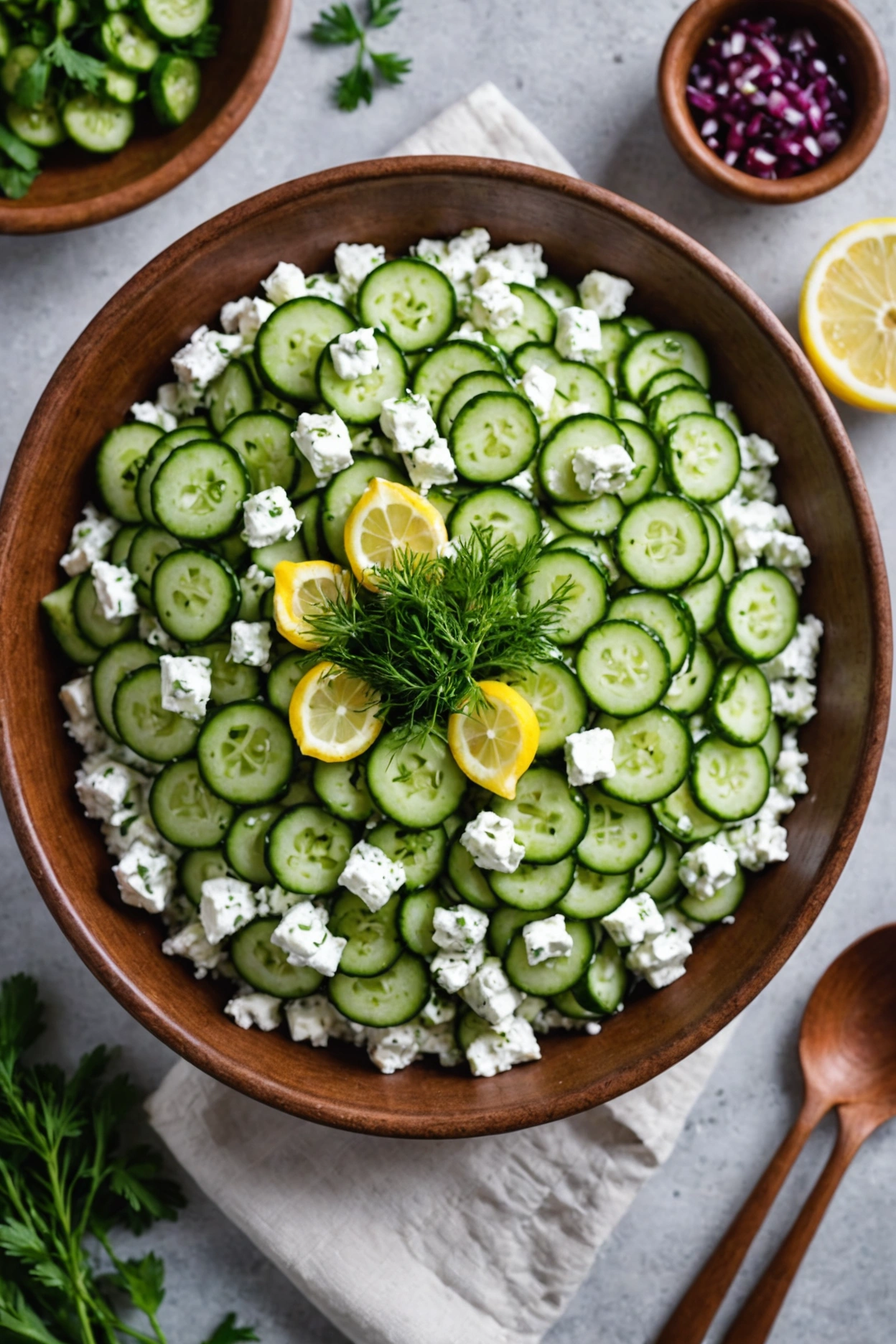 3. Cucumber Cottage Cheese Salad