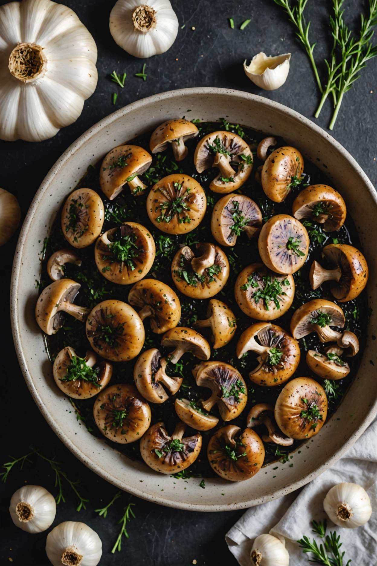 3. Garlic Butter Mushrooms