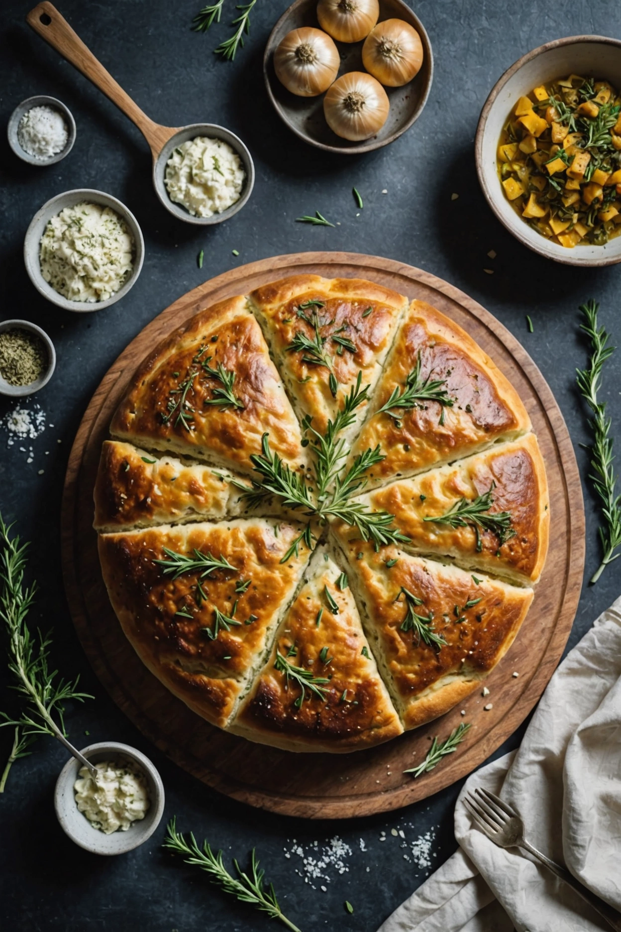 3. Garlic and Herb Sourdough Focaccia