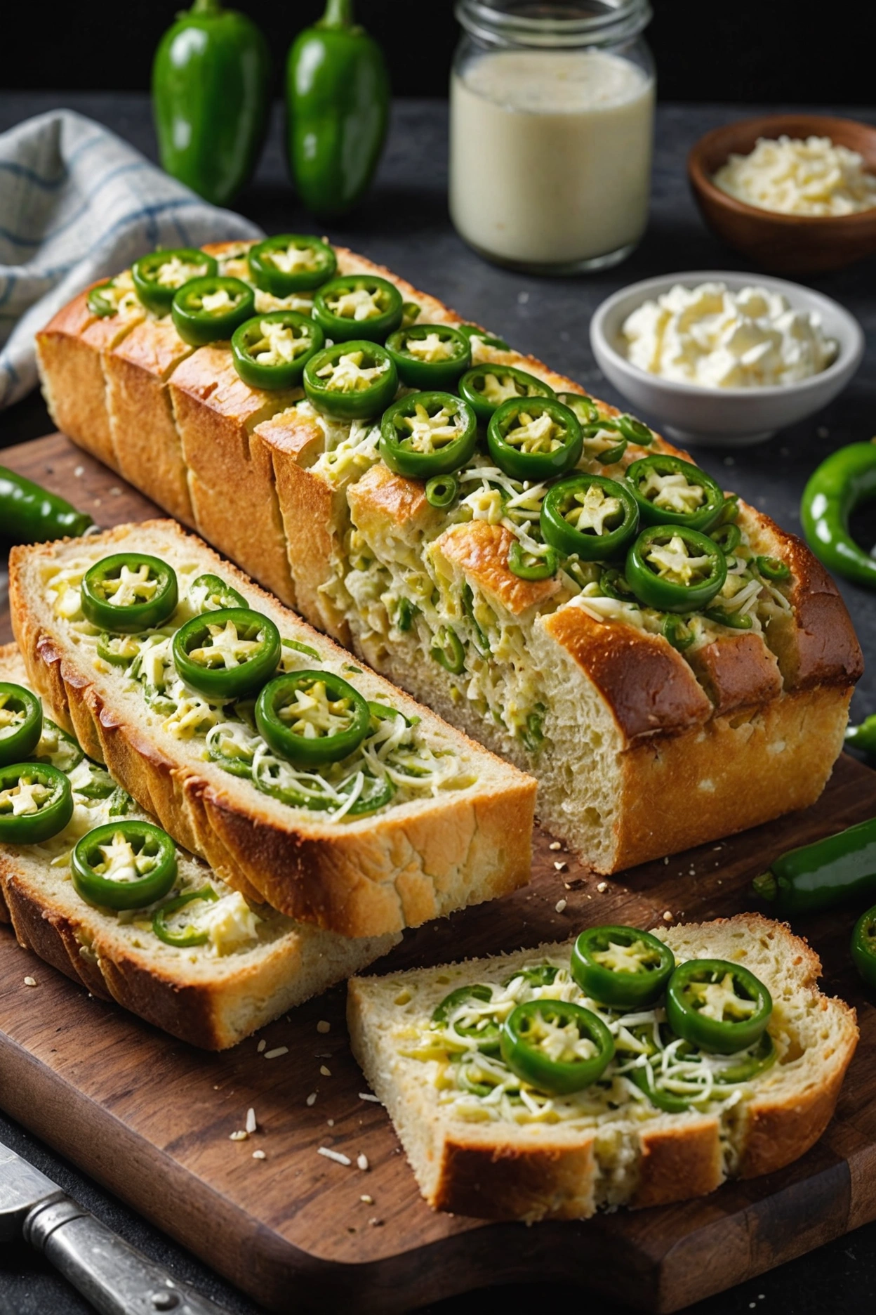 3. Jalapeno Garlic Bread