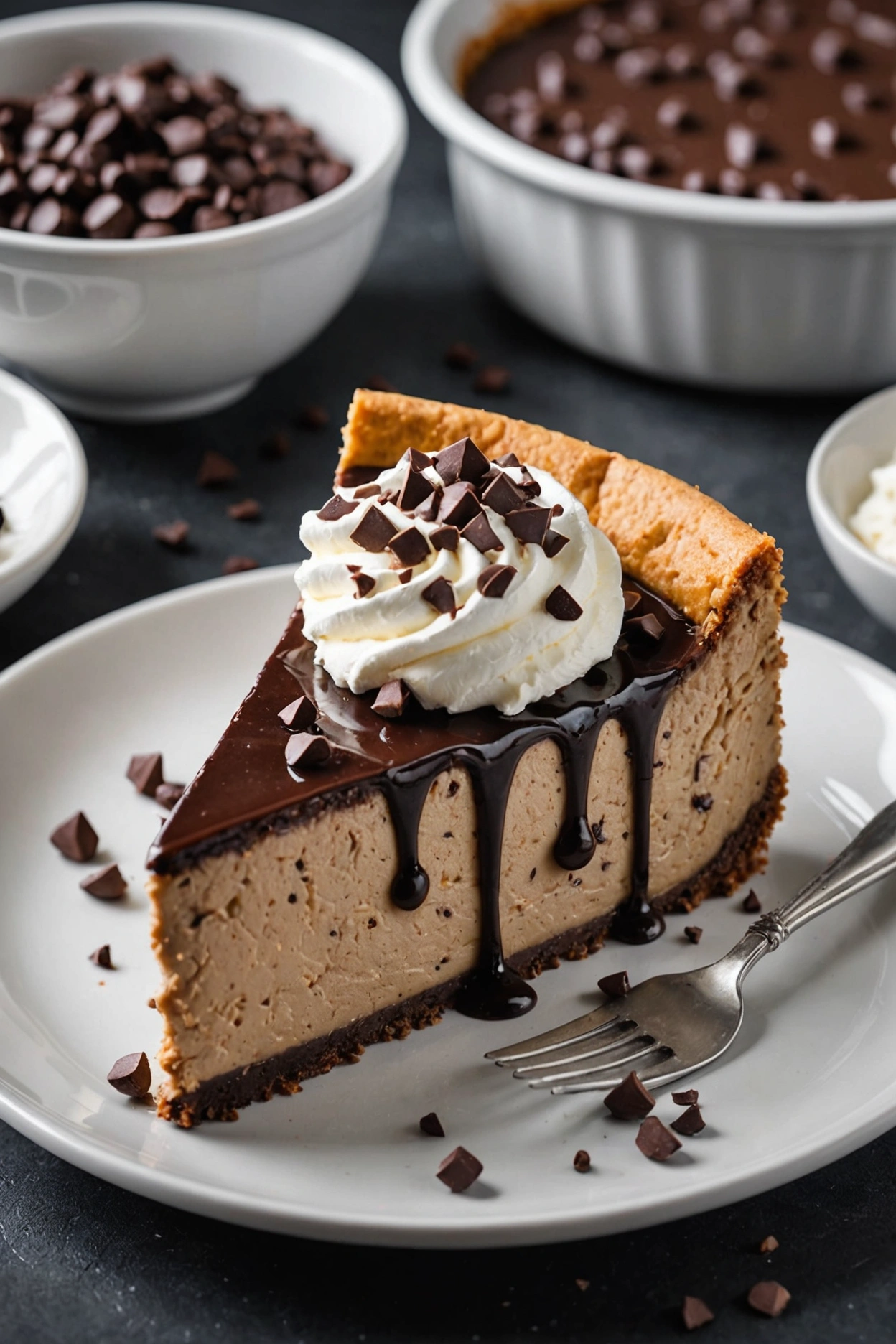 4. Chocolate Cottage Cheese Cheesecake