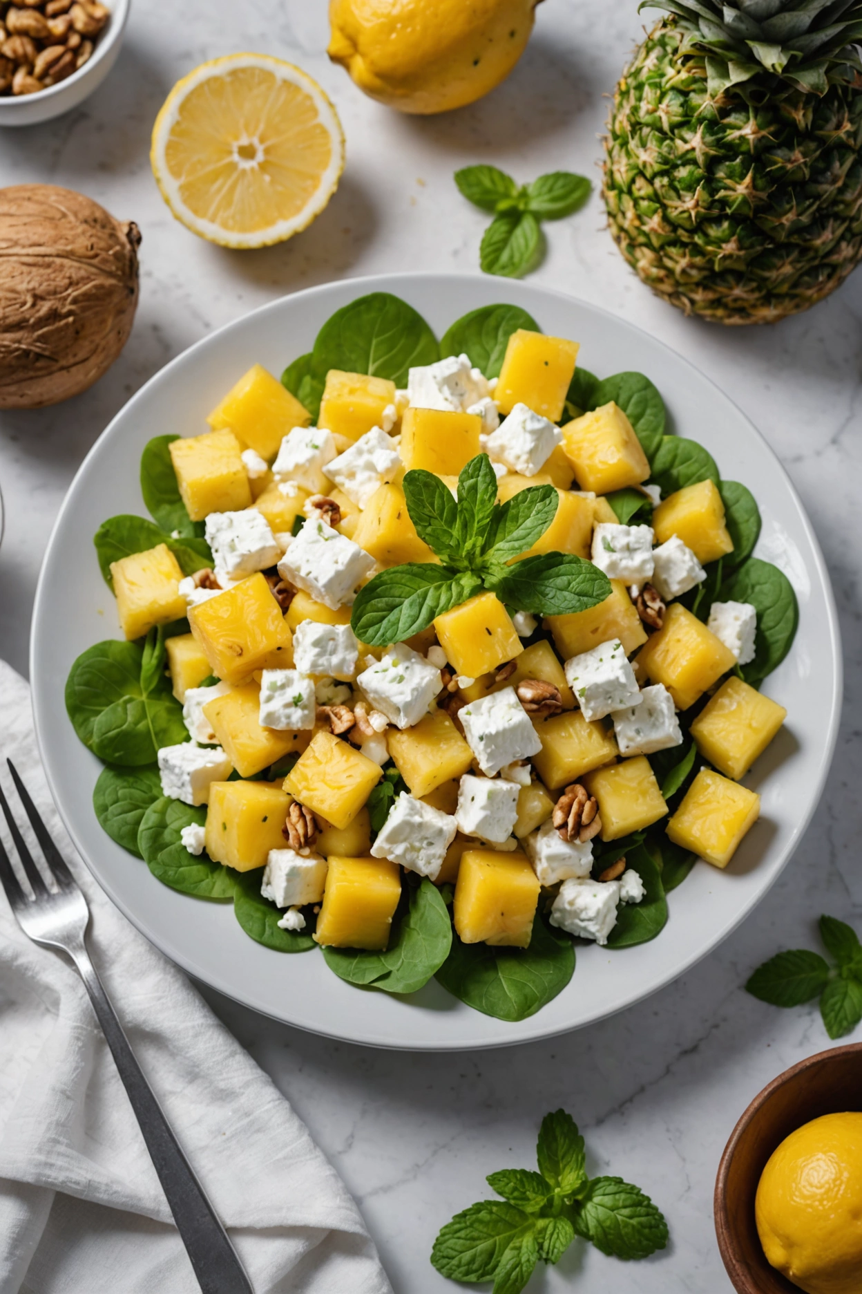 4. Cottage Cheese and Pineapple Salad