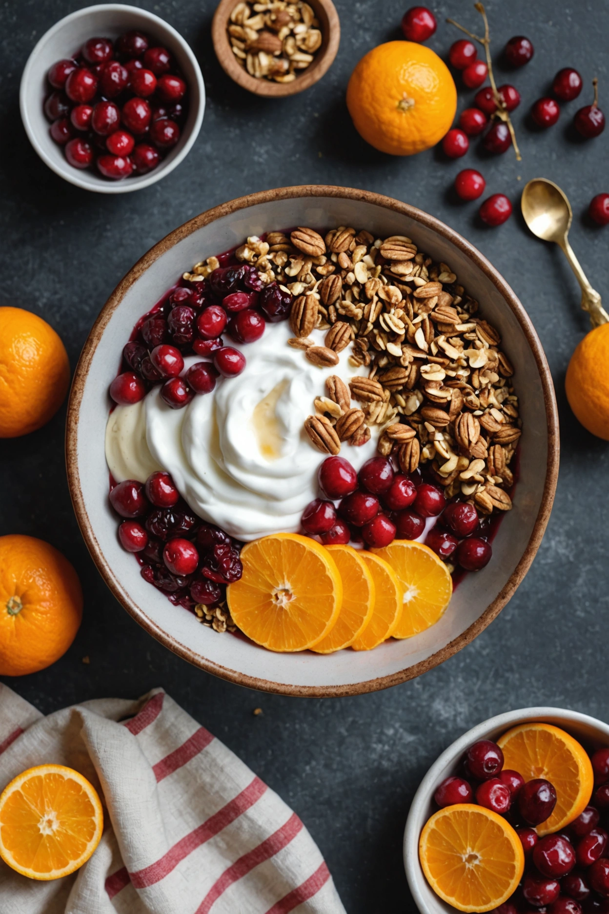 4. Cranberry Orange Yogurt Bowl