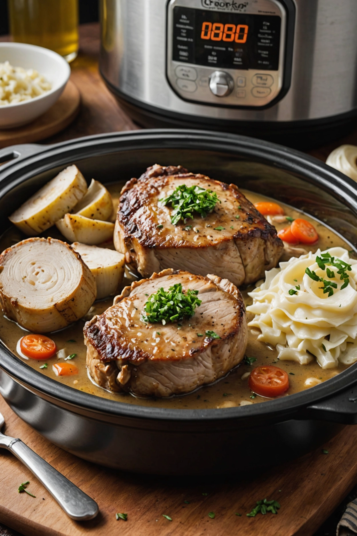 4. Crockpot Pork Chops