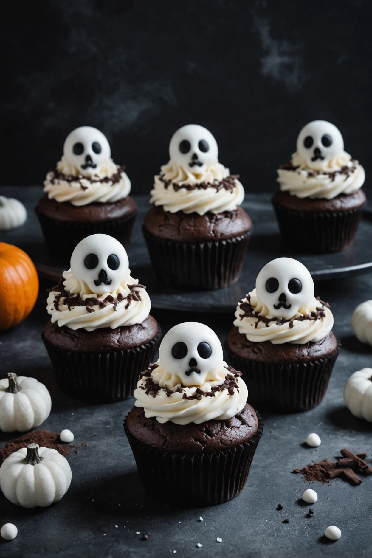 4. Ghostly Delight Cupcakes