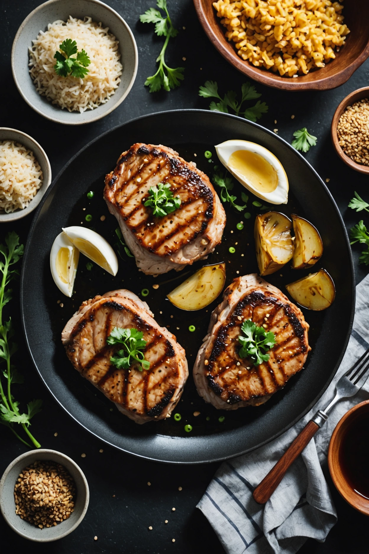 4. Ginger Garlic Pork Chops