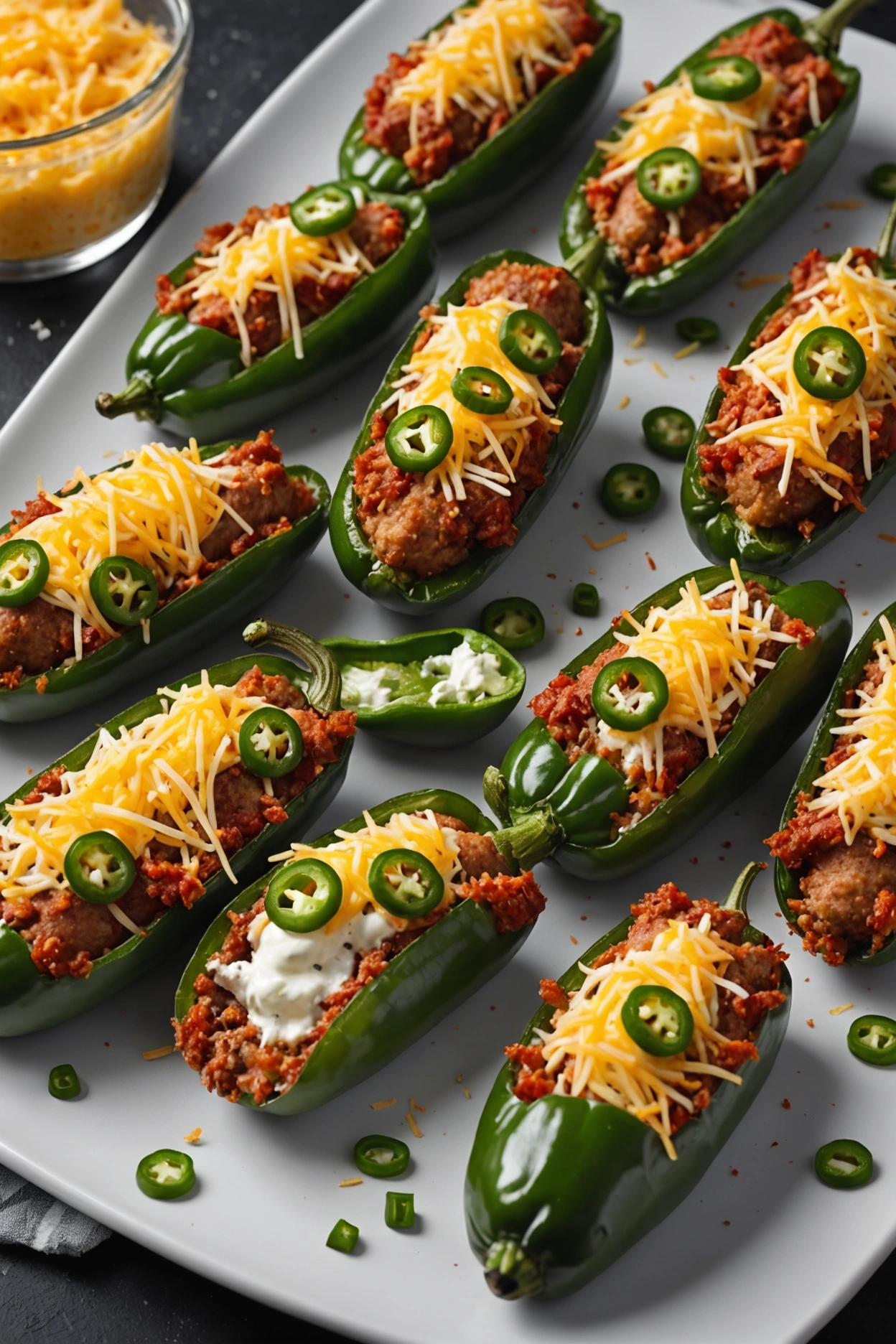 4. Sausage-Stuffed Jalapeno Poppers