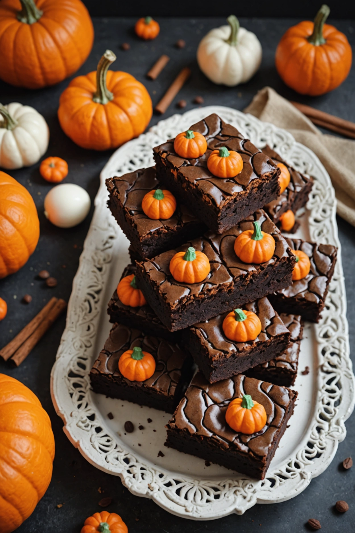 5. Pumpkin Patch Brownies