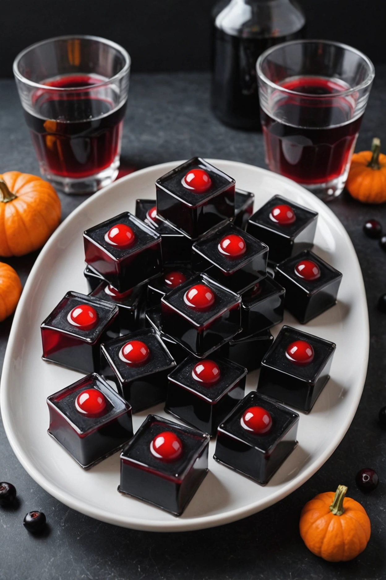 6. Black Magic Jello Shots