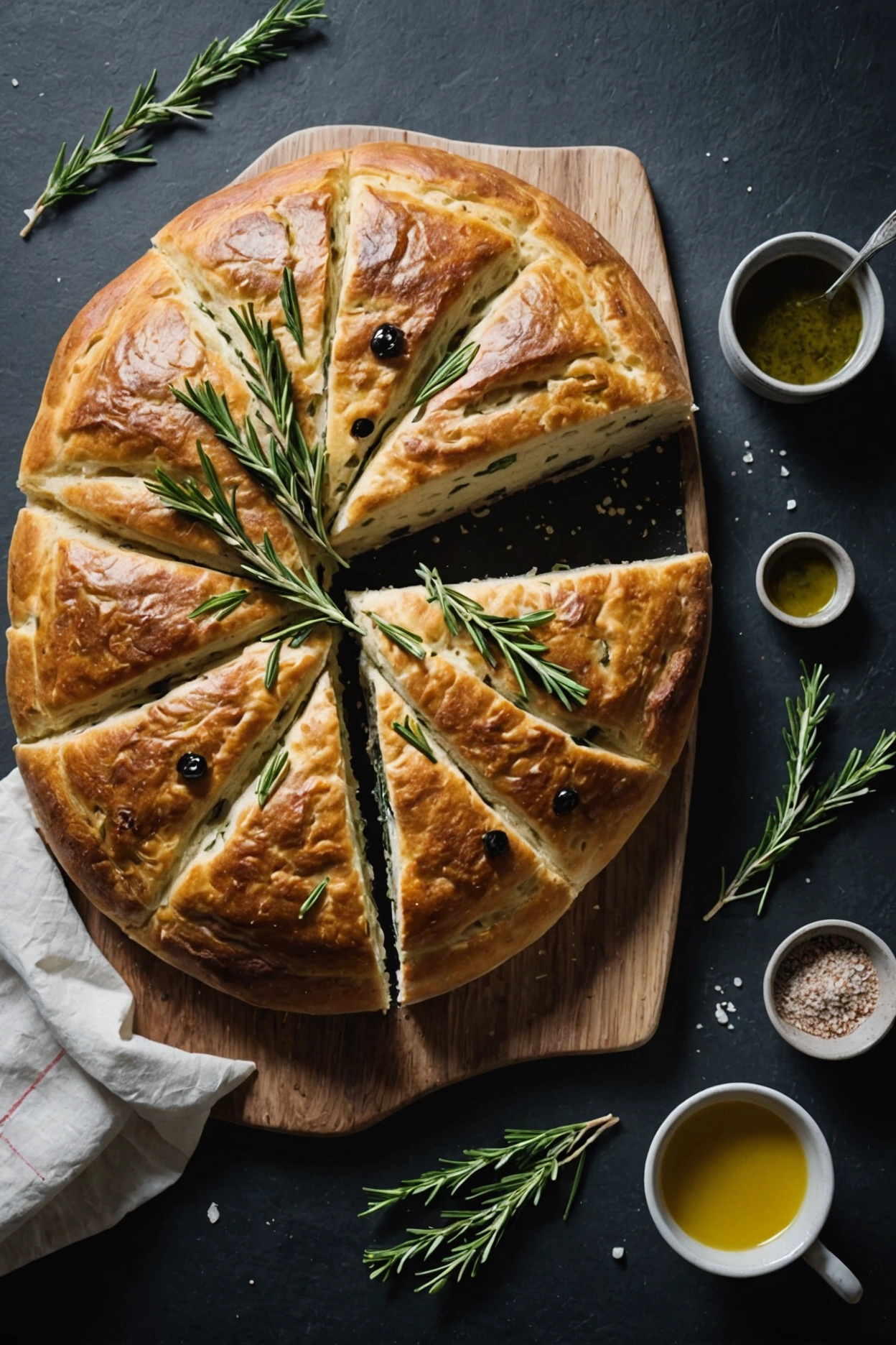 6. Olive and Rosemary Sourdough Focaccia