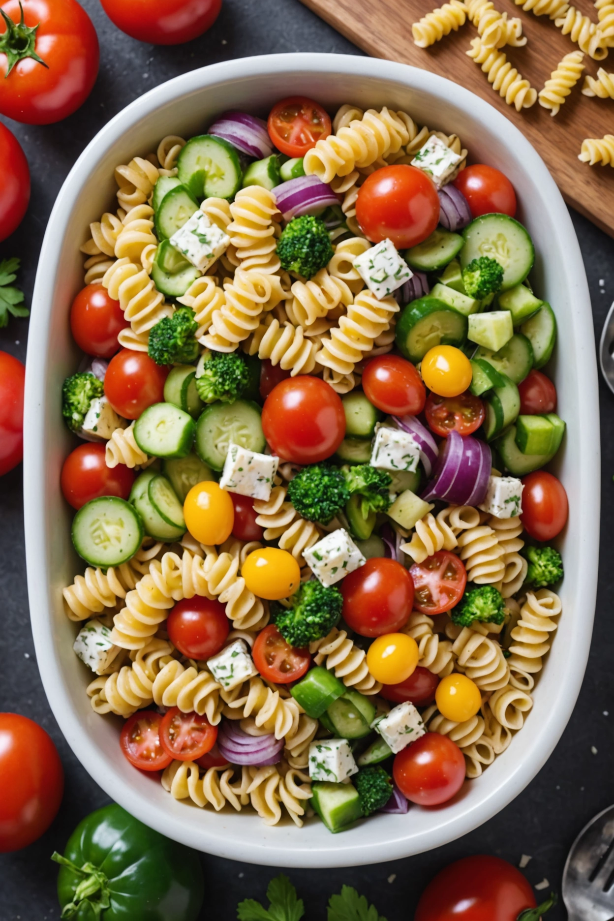 6. Pasta Salad with Veggies