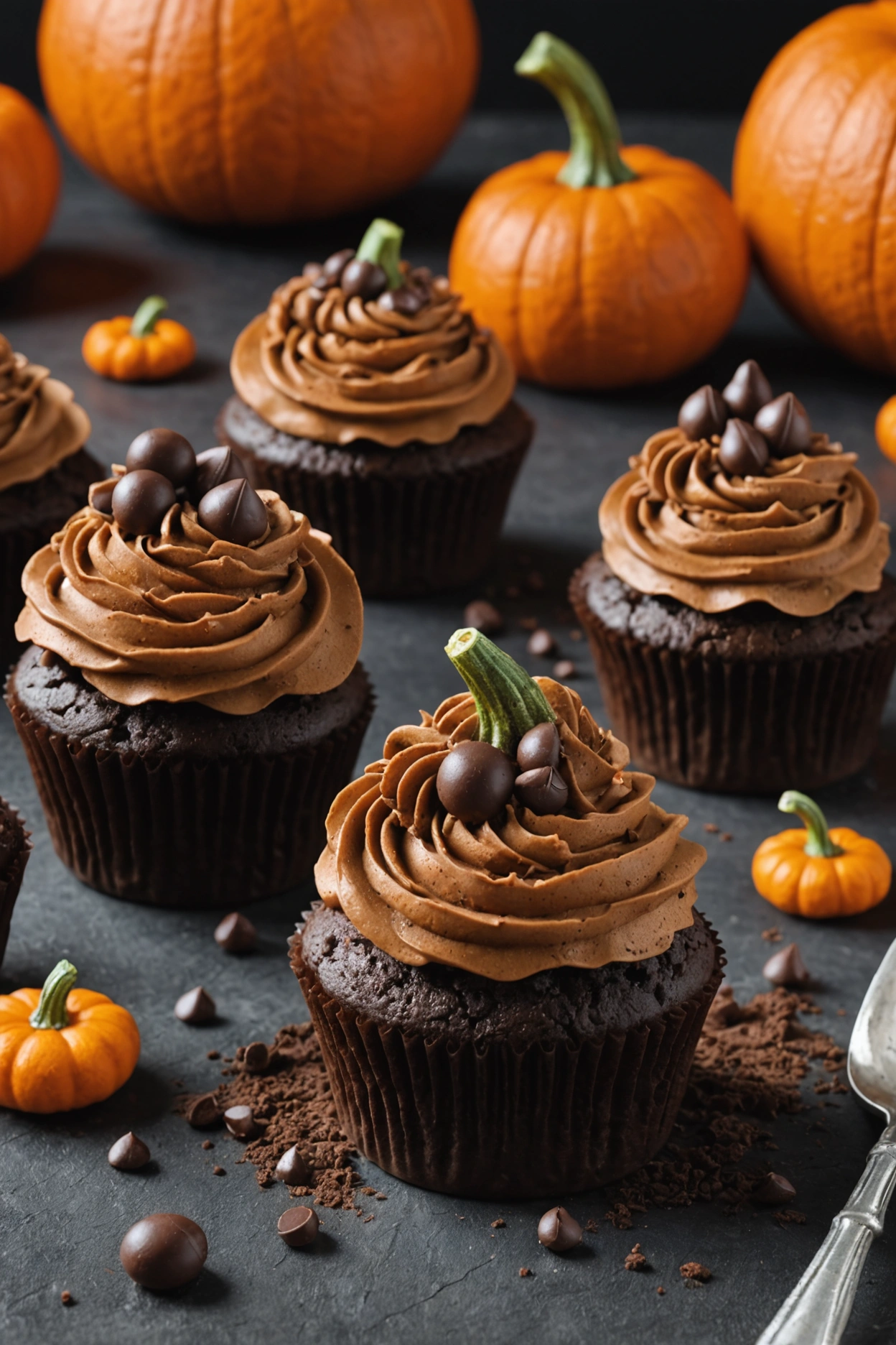 6. Pumpkin Patch Cupcakes