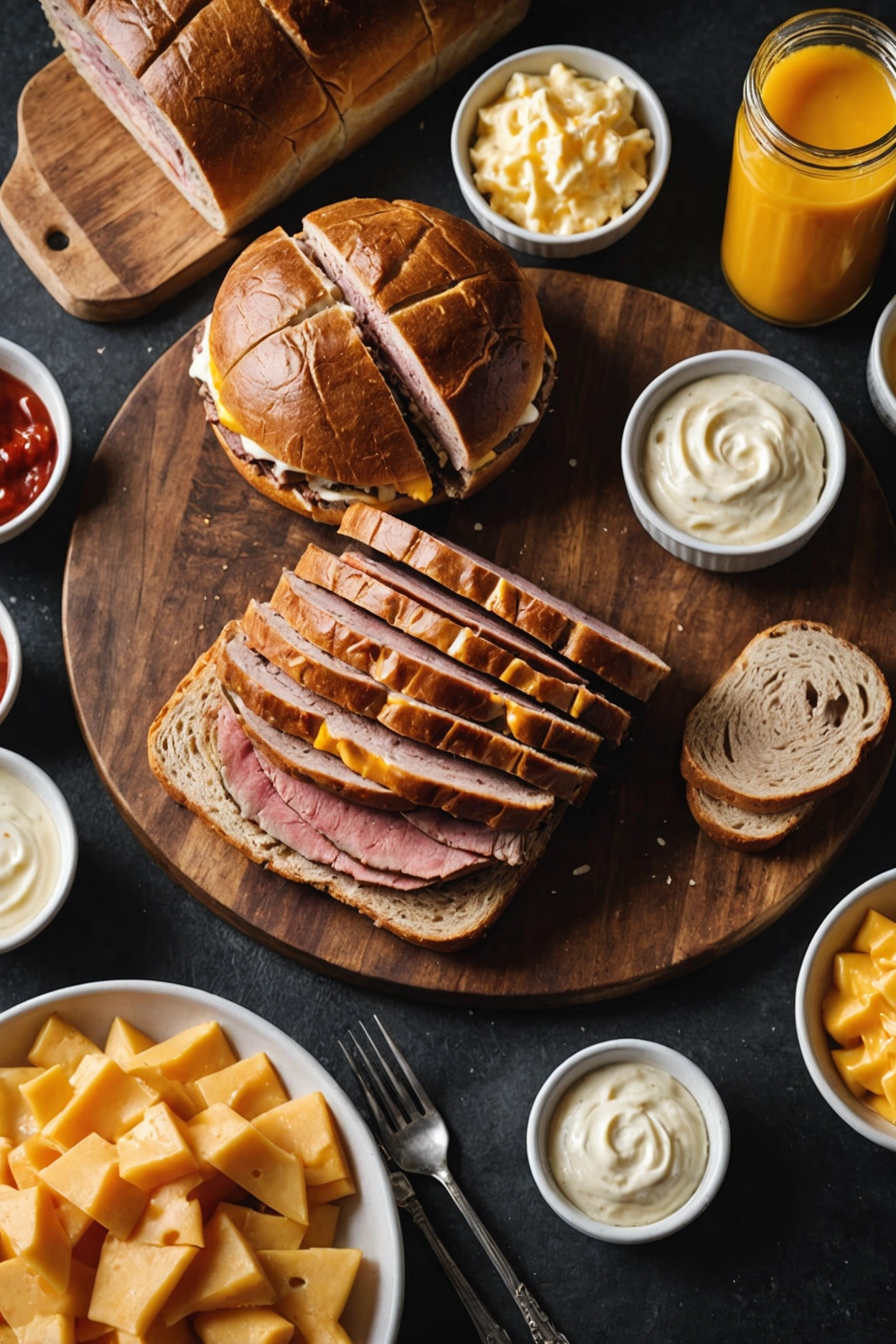 6. Roast Beef and Cheddar Sourdough