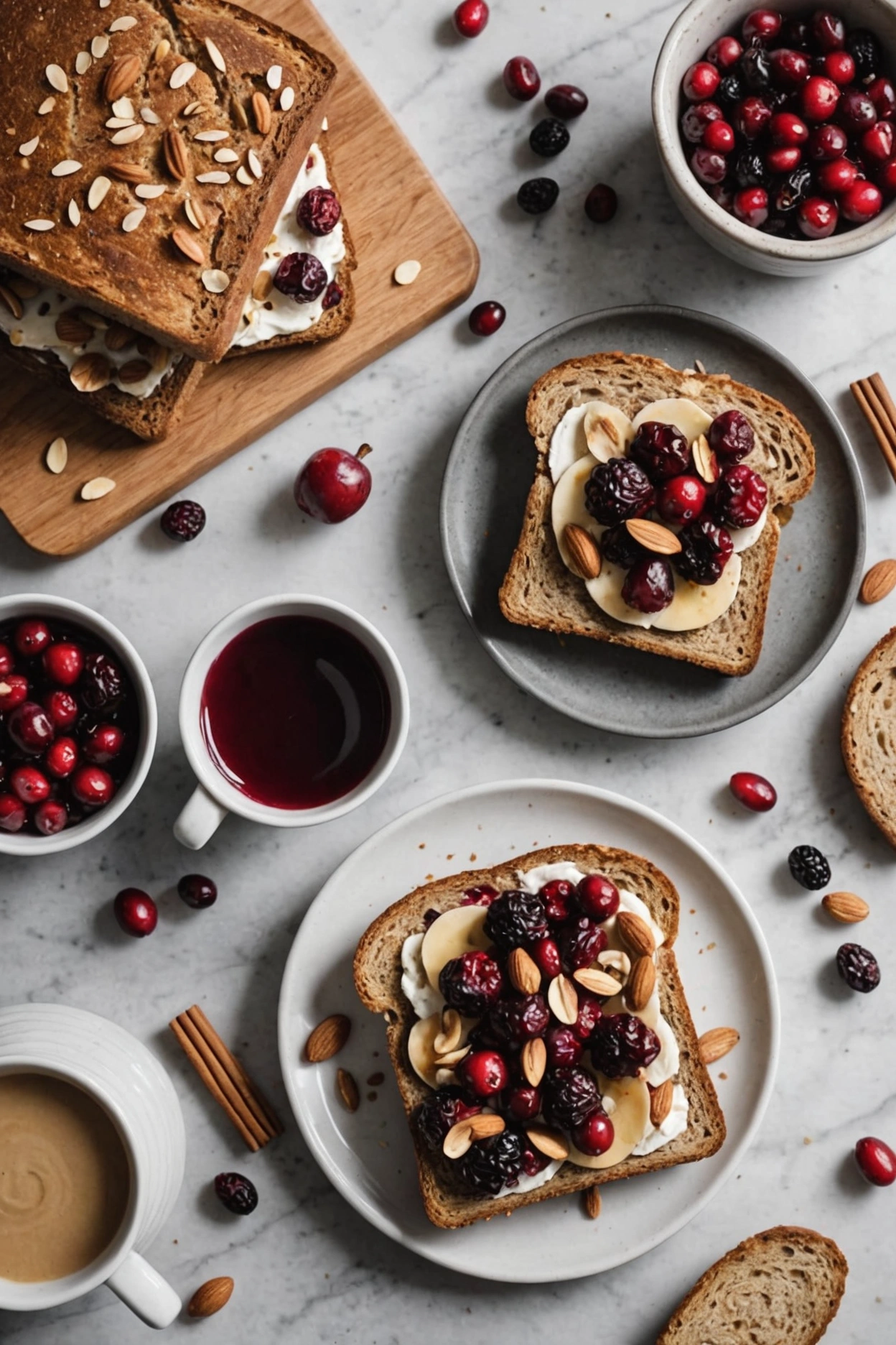 7. Cranberry Almond Toast