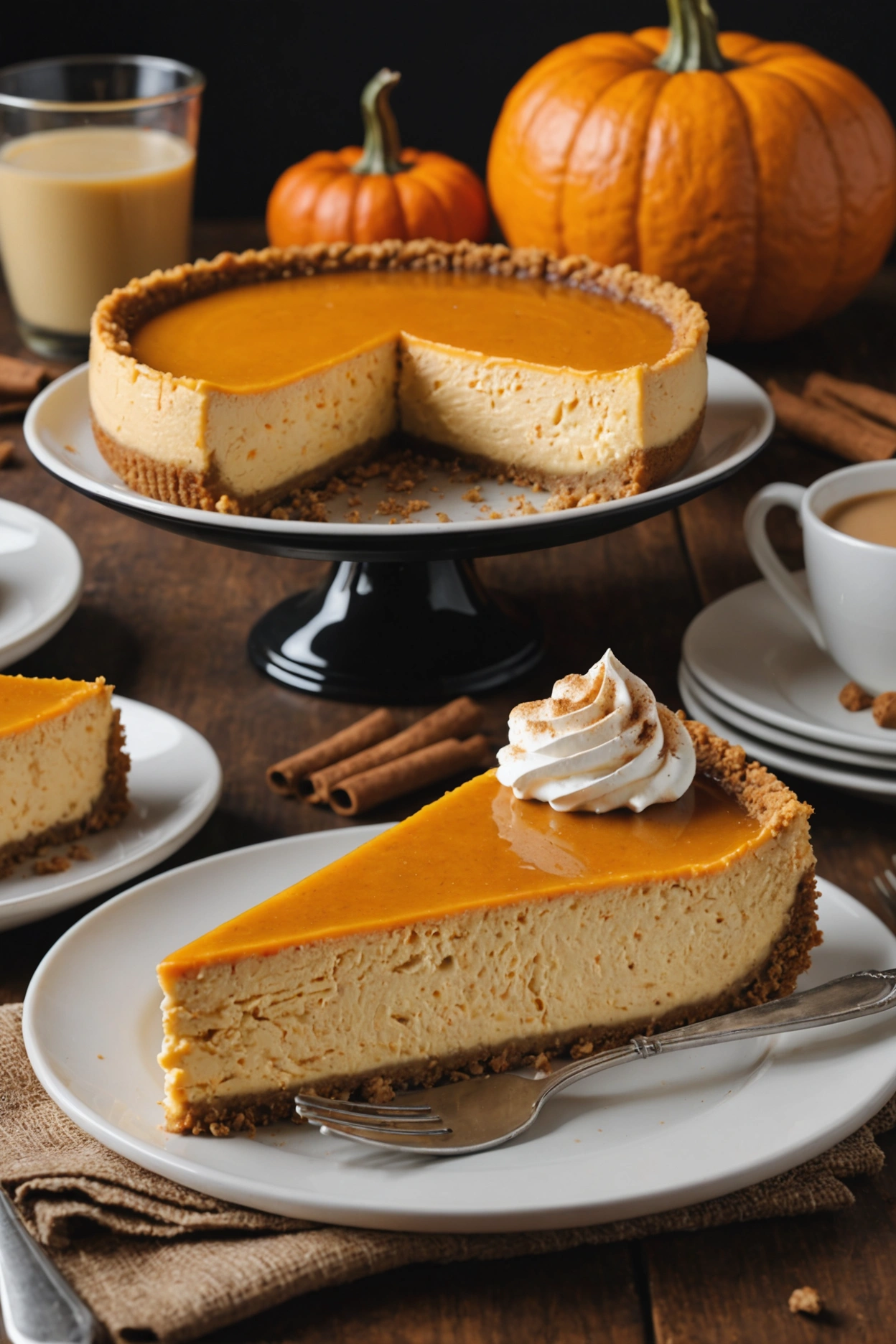 7. Pumpkin Cheesecake