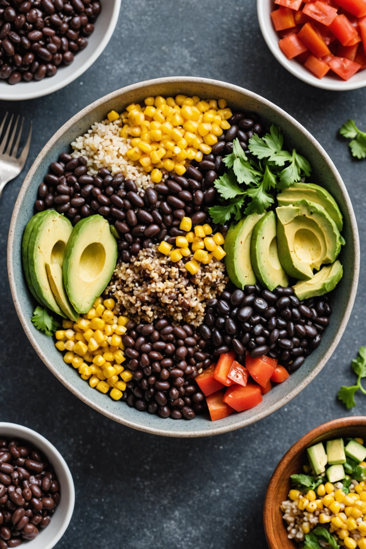 7. Quinoa and Black Bean Bowl