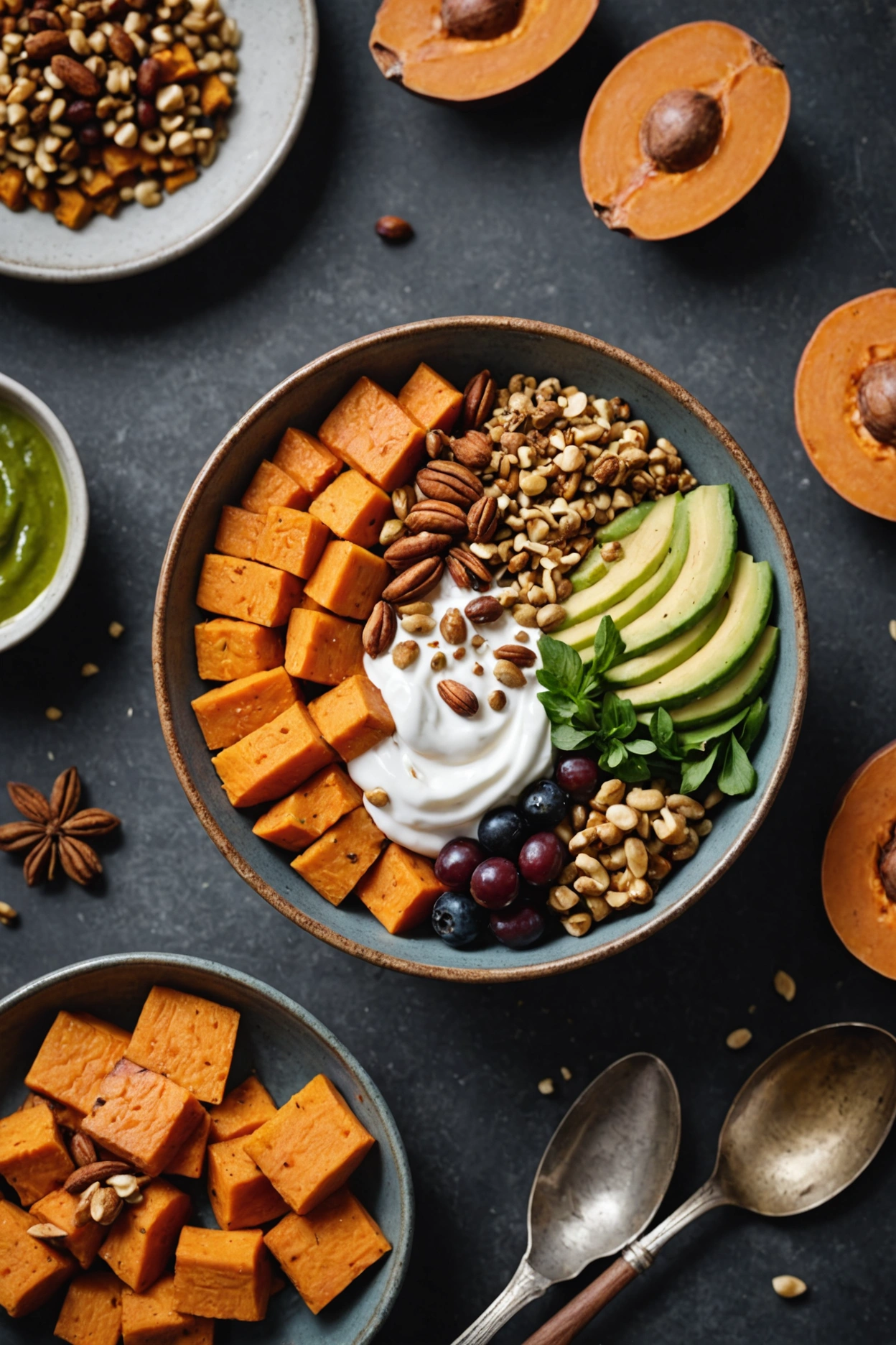 7. Spiced Sweet Potato Yogurt Bowl