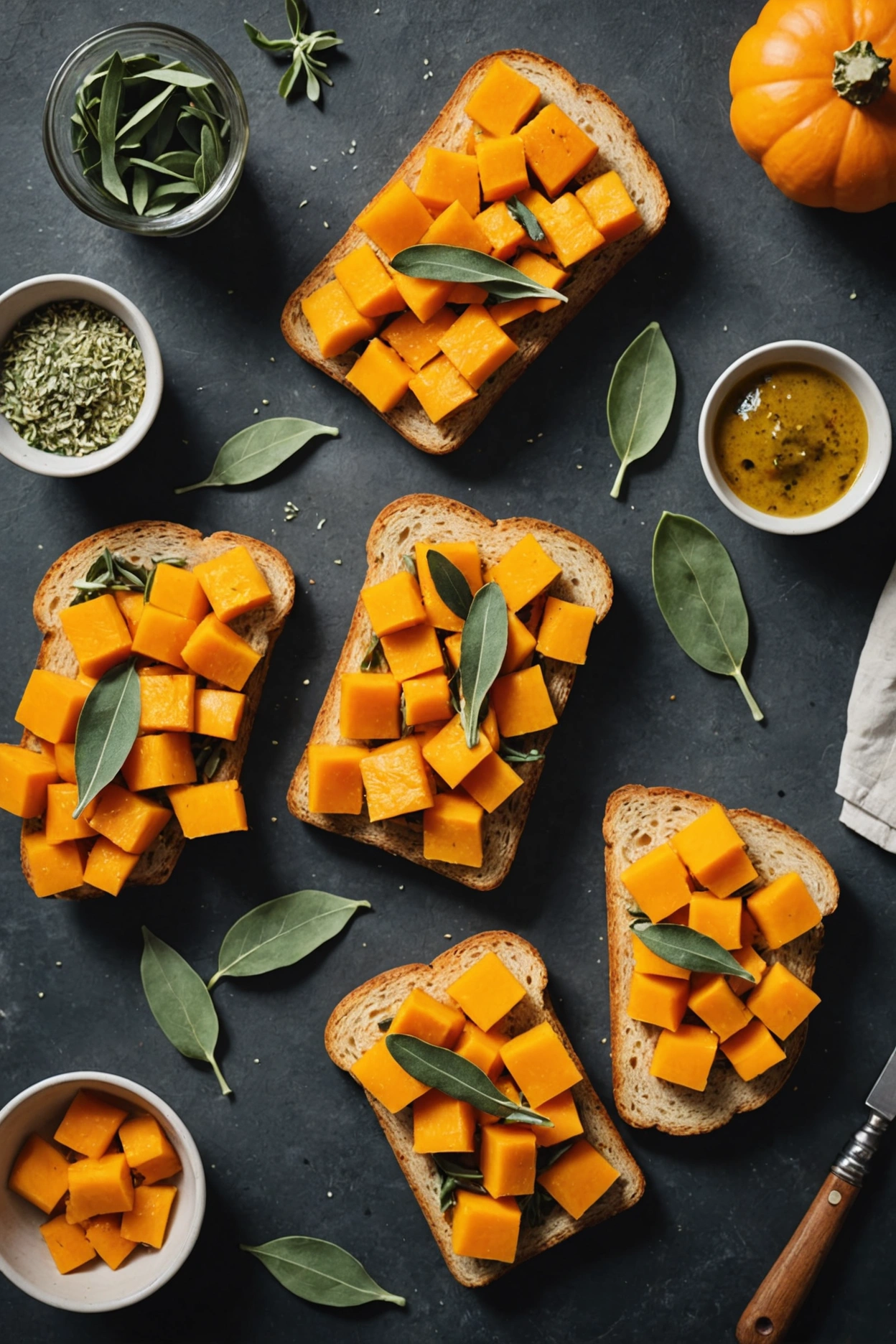 8. Butternut Squash and Sage Toast