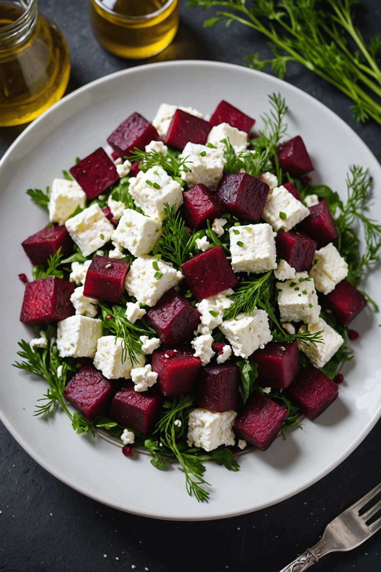 8. Cottage Cheese and Beet Salad