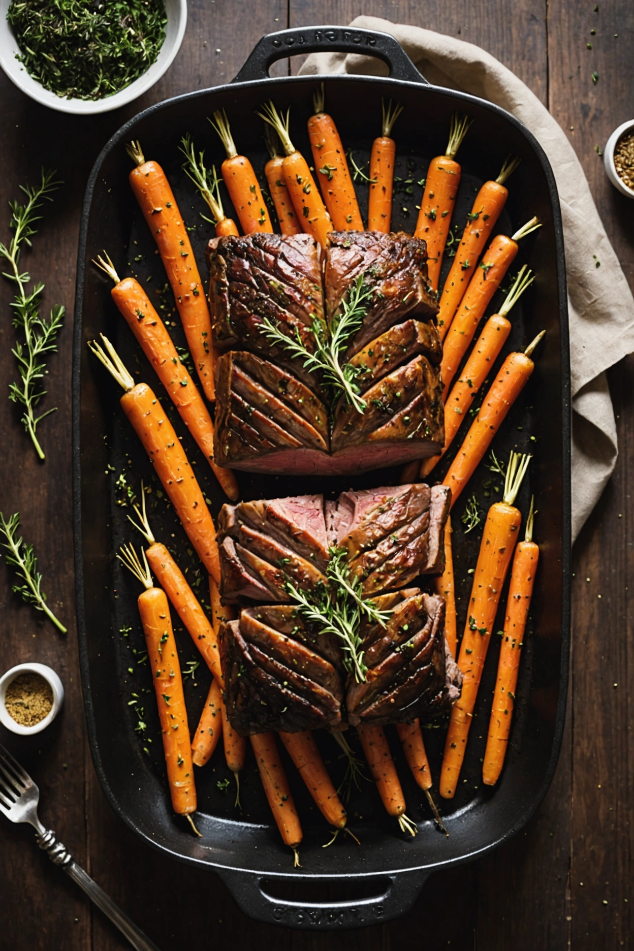 8. Garlic Roasted Carrots