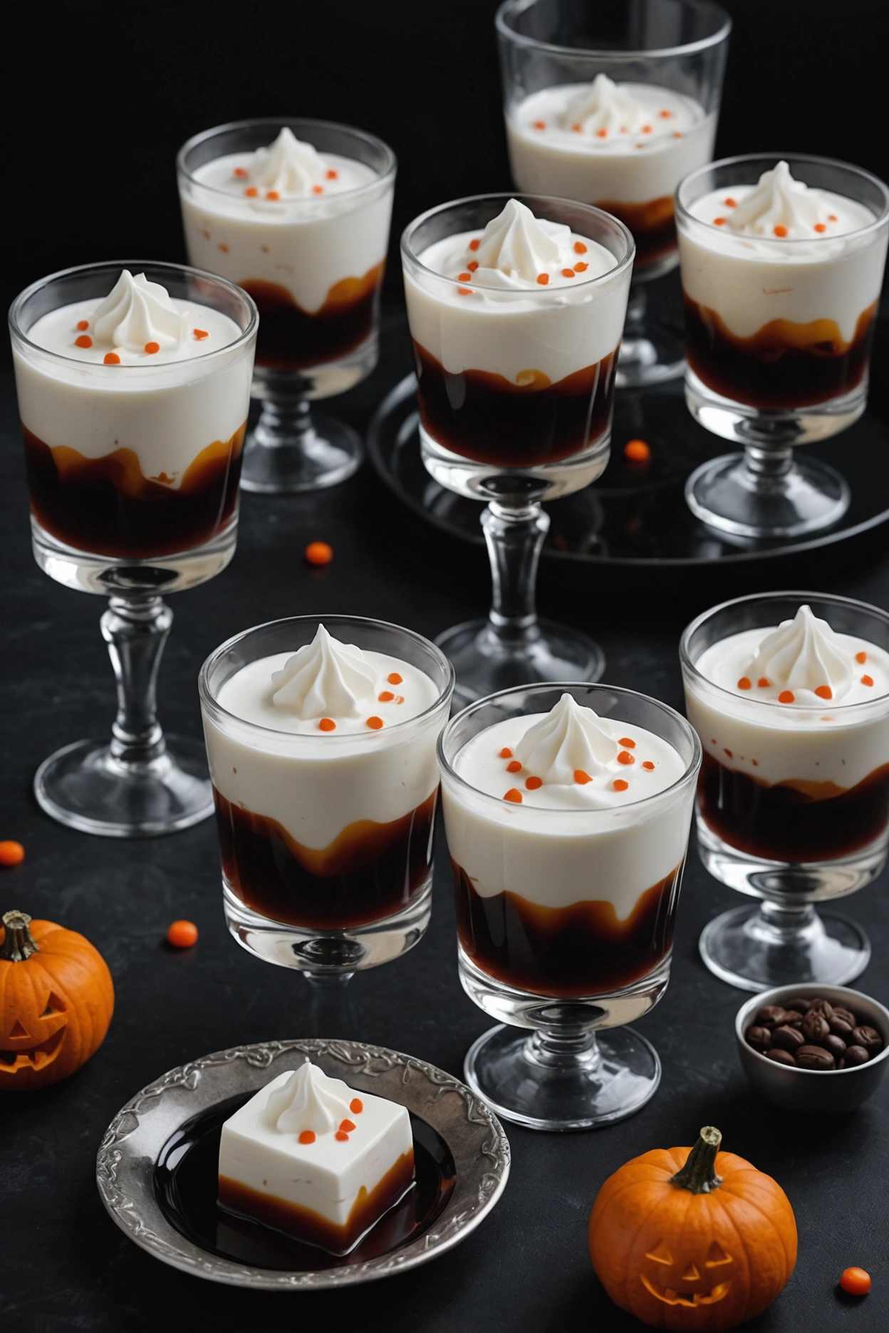 8. Ghostly White Russian Jello Shots