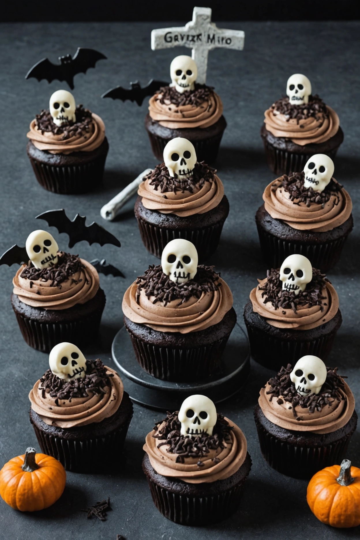 8. Graveyard Cupcakes